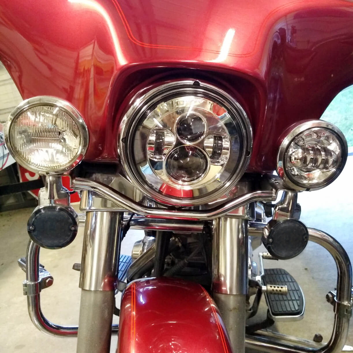 LA020201 mactions 1156 LED Rear Flat Turn Signal Light for harley touring