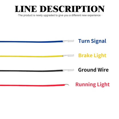 Rear LED Indicator Turn Signal E-Mark 12V for Harley Sportster Nightster 975 ‘21-’23