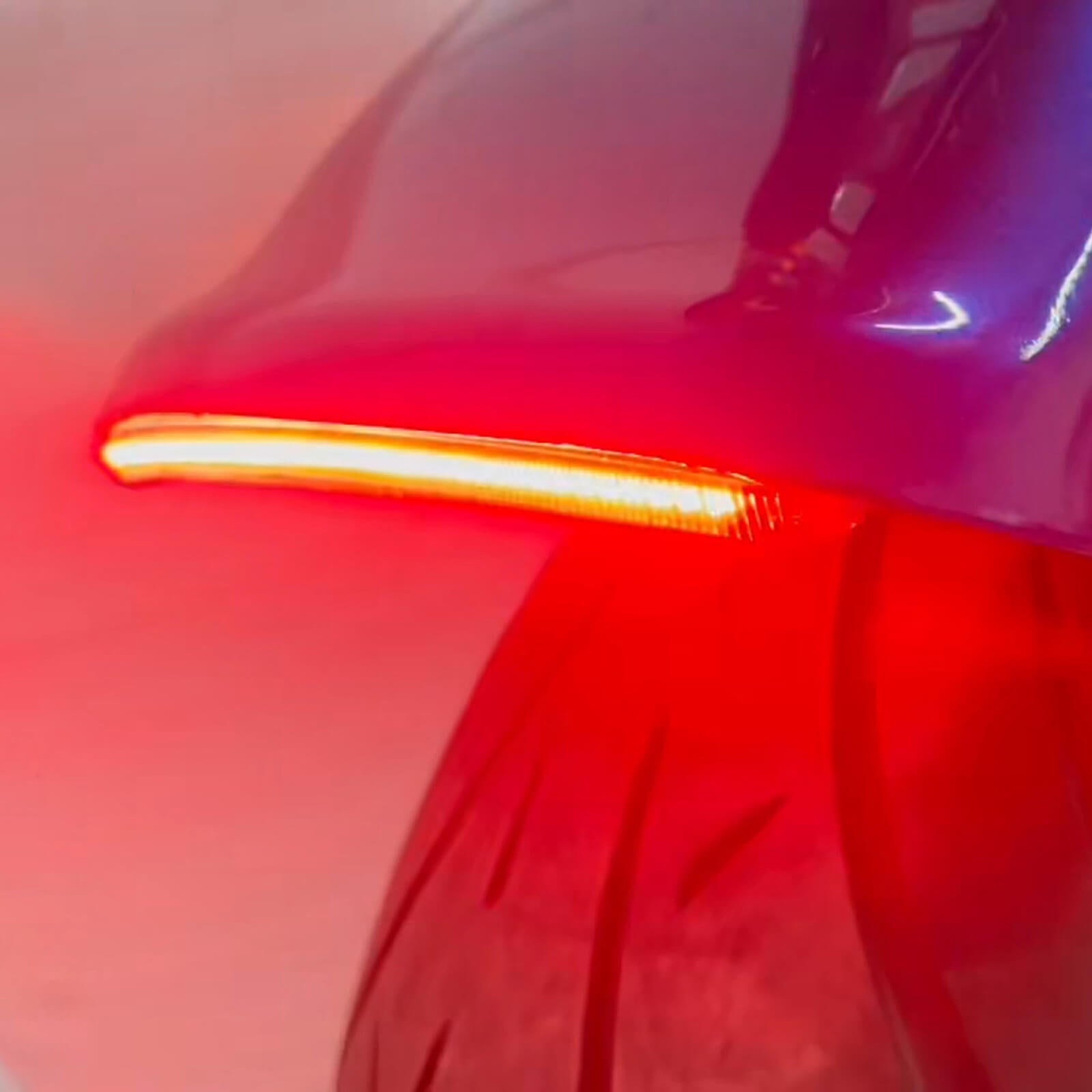 LA0225 mactions LED Rear Fender Taillight for harley softail - effect