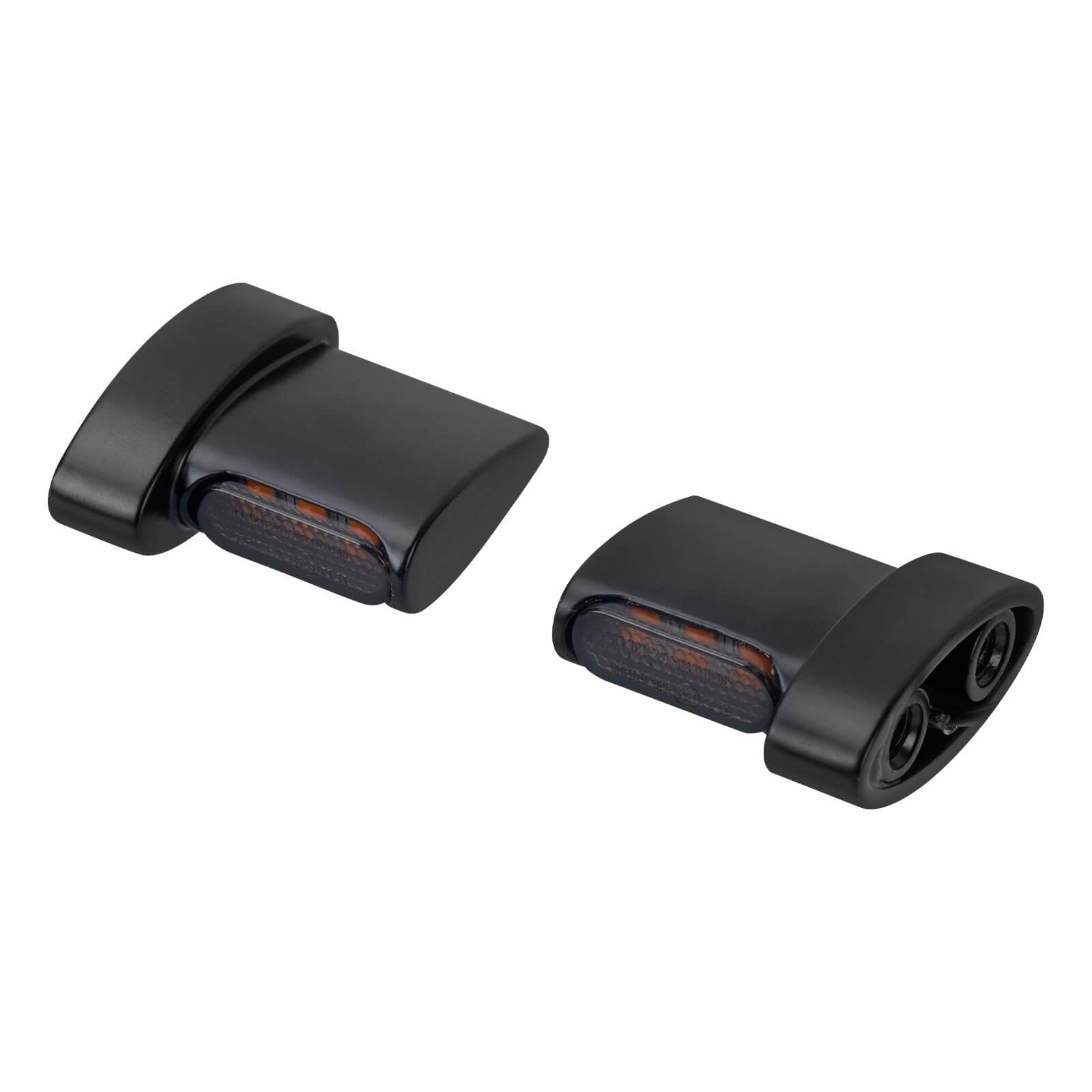 LA023801 mactions 3 LED Turn Signal Lights Rear Mini E Mark blinkers for harley sportster black