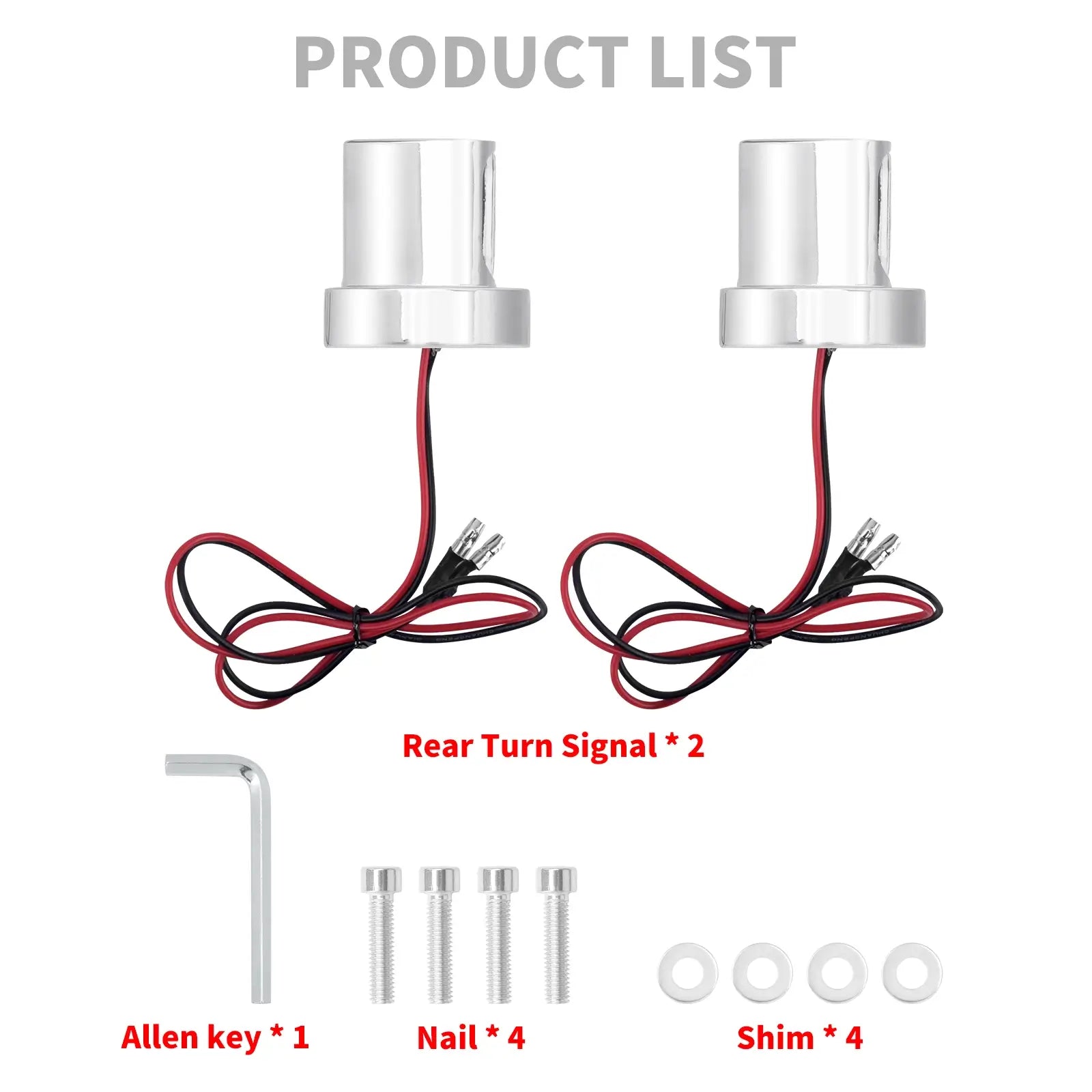 LA023803 mactions 3 LED Turn Signal Lights Rear Mini E Mark blinkers for harley sportster list