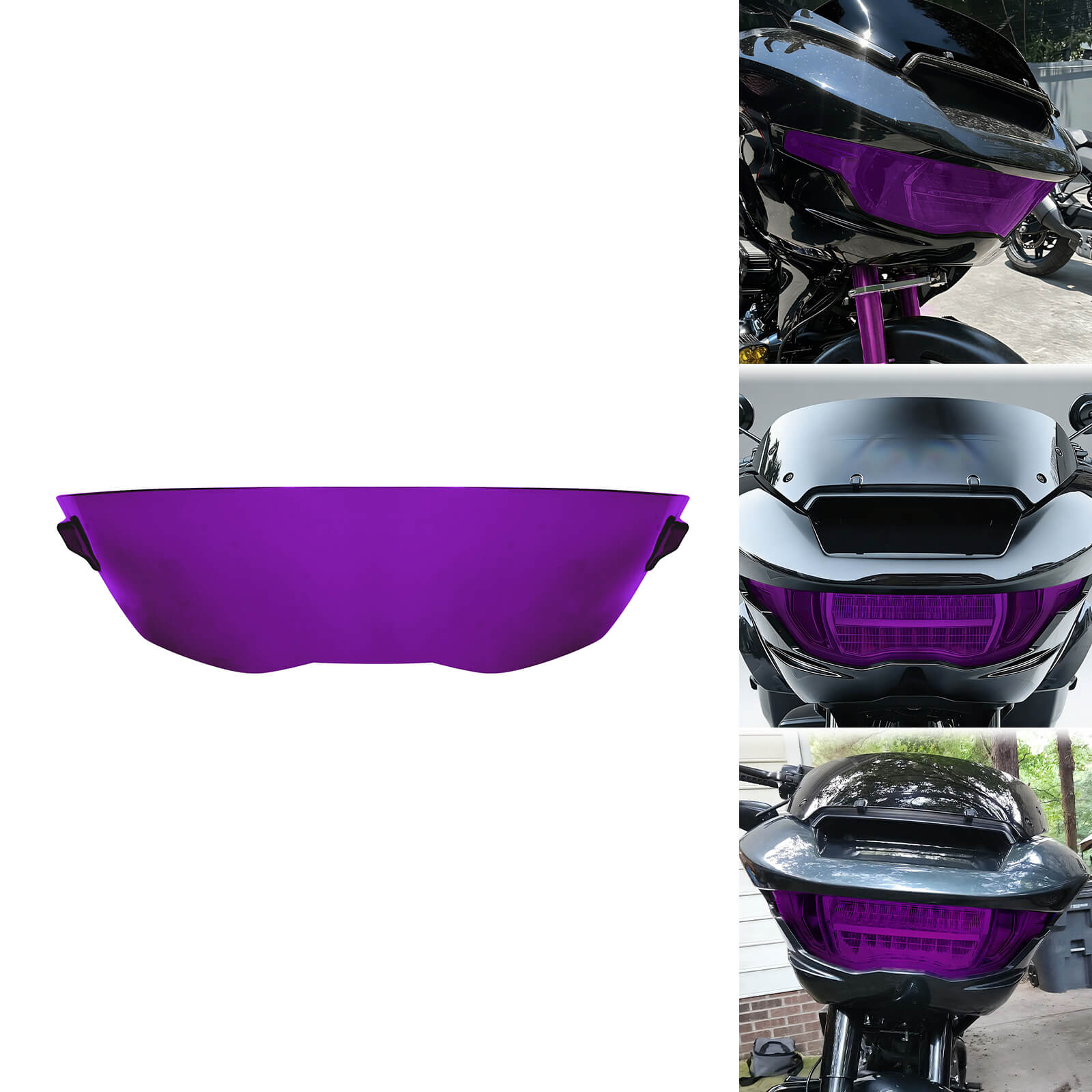 LA029105 mactions Headlight Cover for harley road glide ST - purple