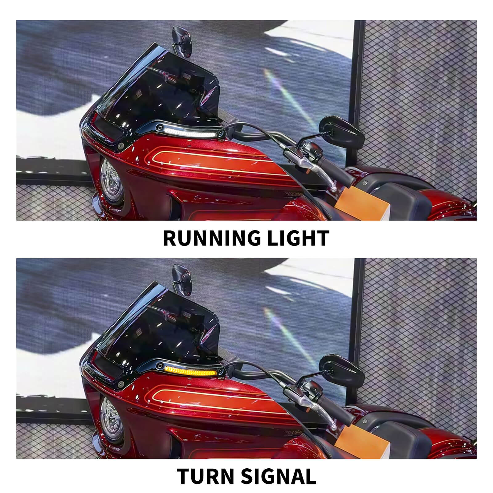 LA030201_Mactions_Dual-Function LED Windshield Trim Turn Signal Lights For Harley Low Rider ST FXLRST