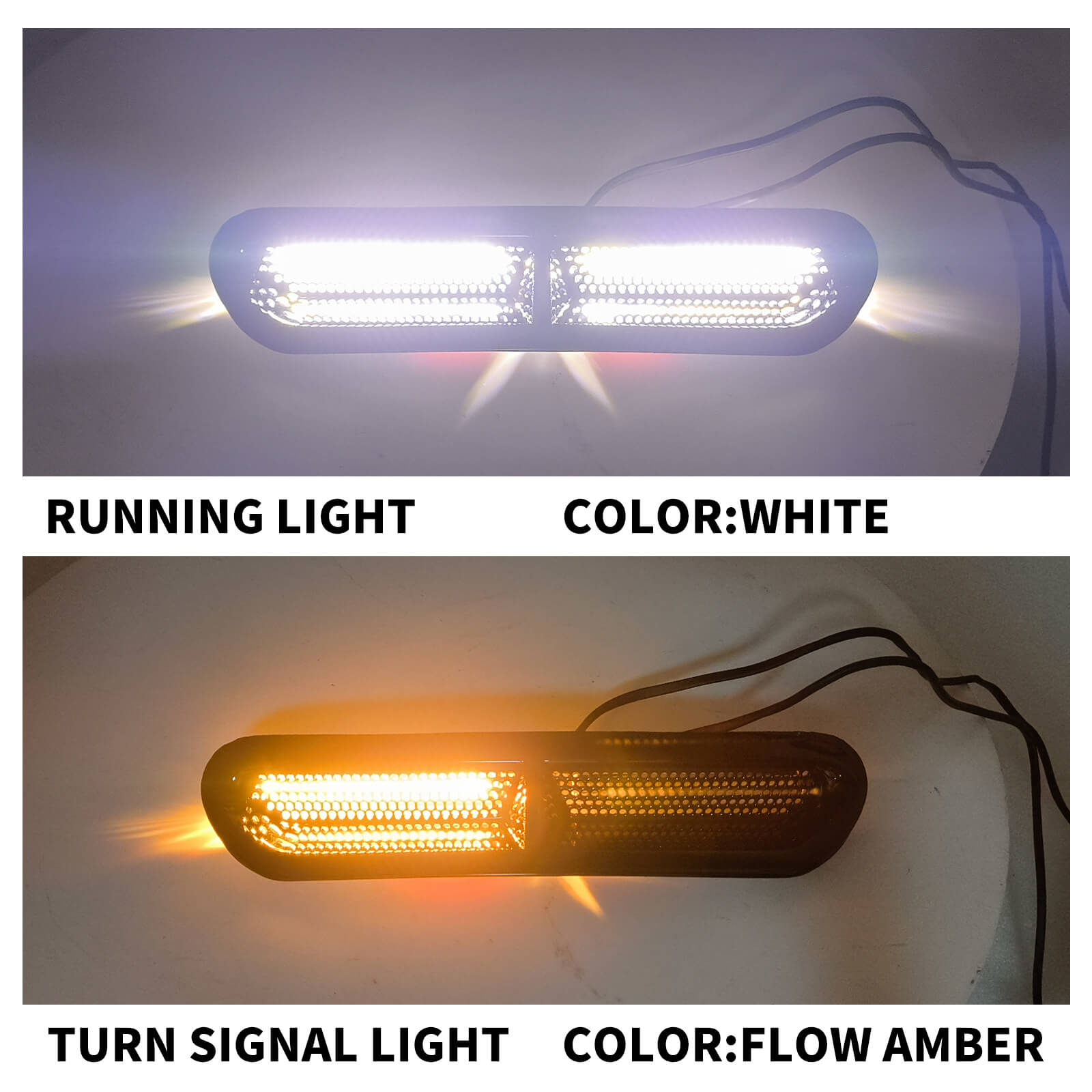 LA0303 Mactions LED Fairing Vent Insert Light for Harley Touring Ultra Limited Effect