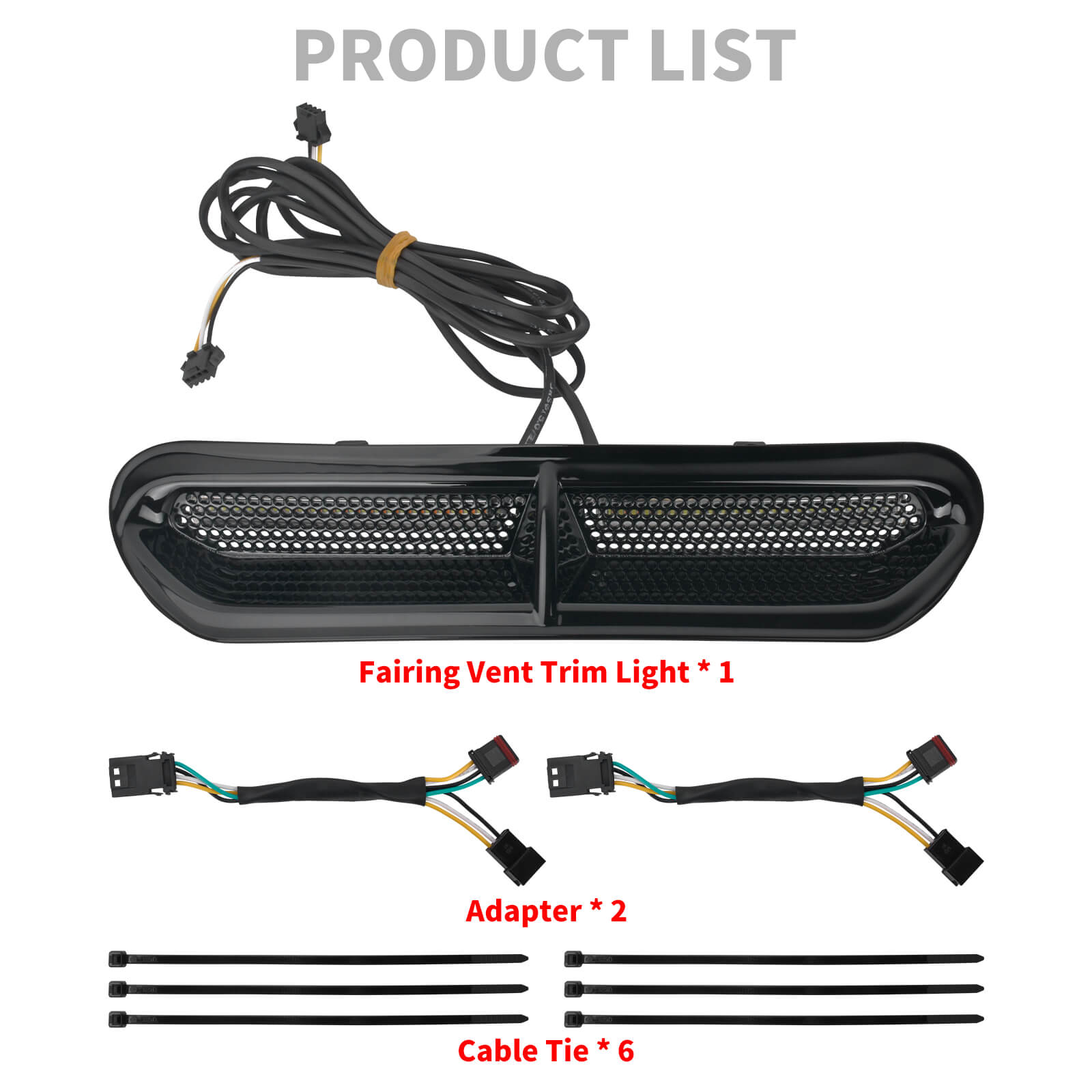 LA0303 Mactions LED Fairing Vent Insert Light for Harley Touring Ultra Limited Product List