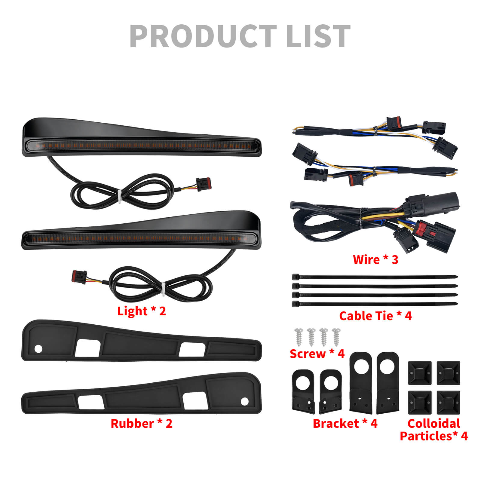 LA031001 Mactions Dual-Color LED Windshield Trim Light for Harley Road Glide '23-'25 Product List