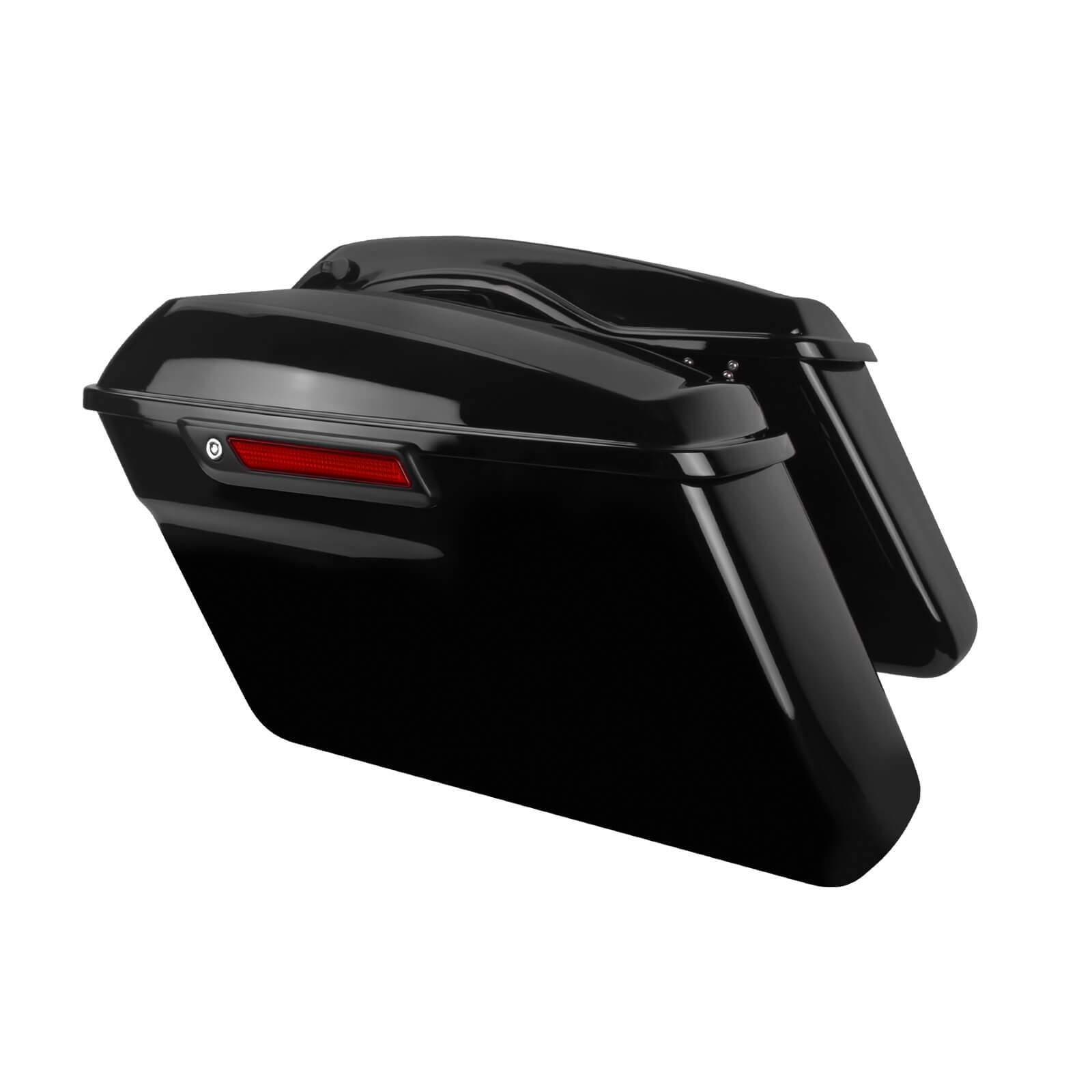 LU000601 Mactions Hard Saddlebags For Harley Touring '14-'24 Black Latch
