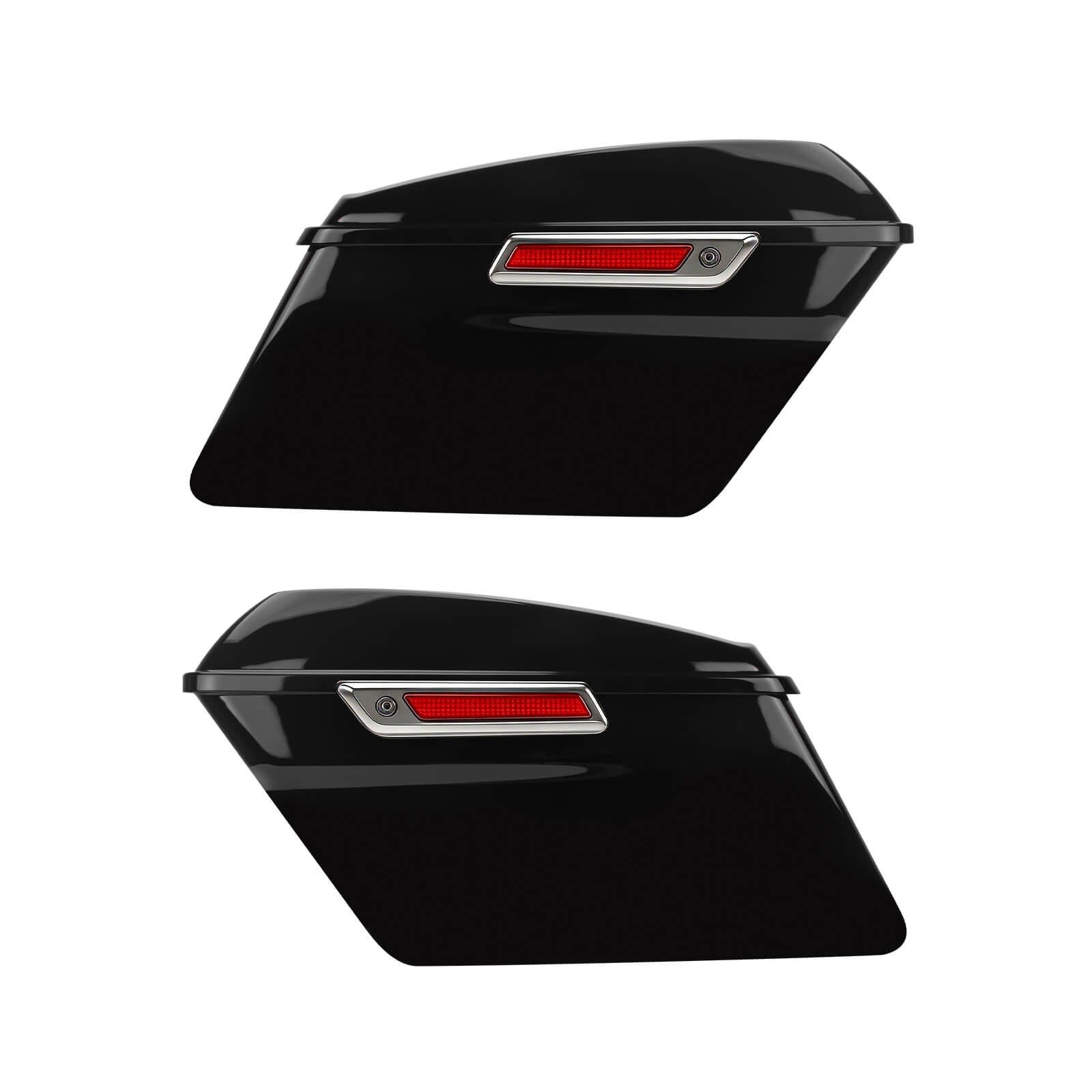 LU000602 Mactions Hard Saddlebags For Harley Touring '14-'24 Chrome Latch