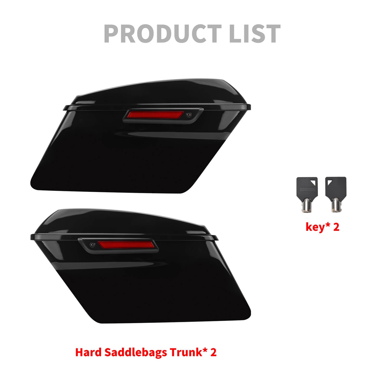 LU0006 Mactions Hard Saddlebags For Harley Touring '14-'24 Product List