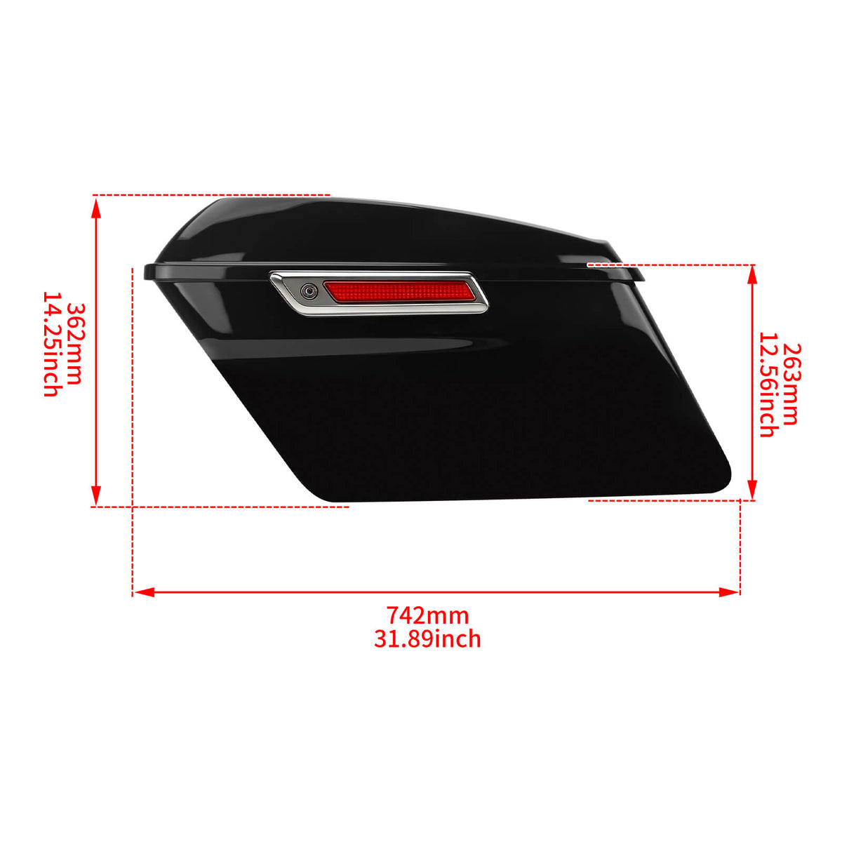 LU0006 Mactions Saddlebags For Harley Touring '14-'24 Size
