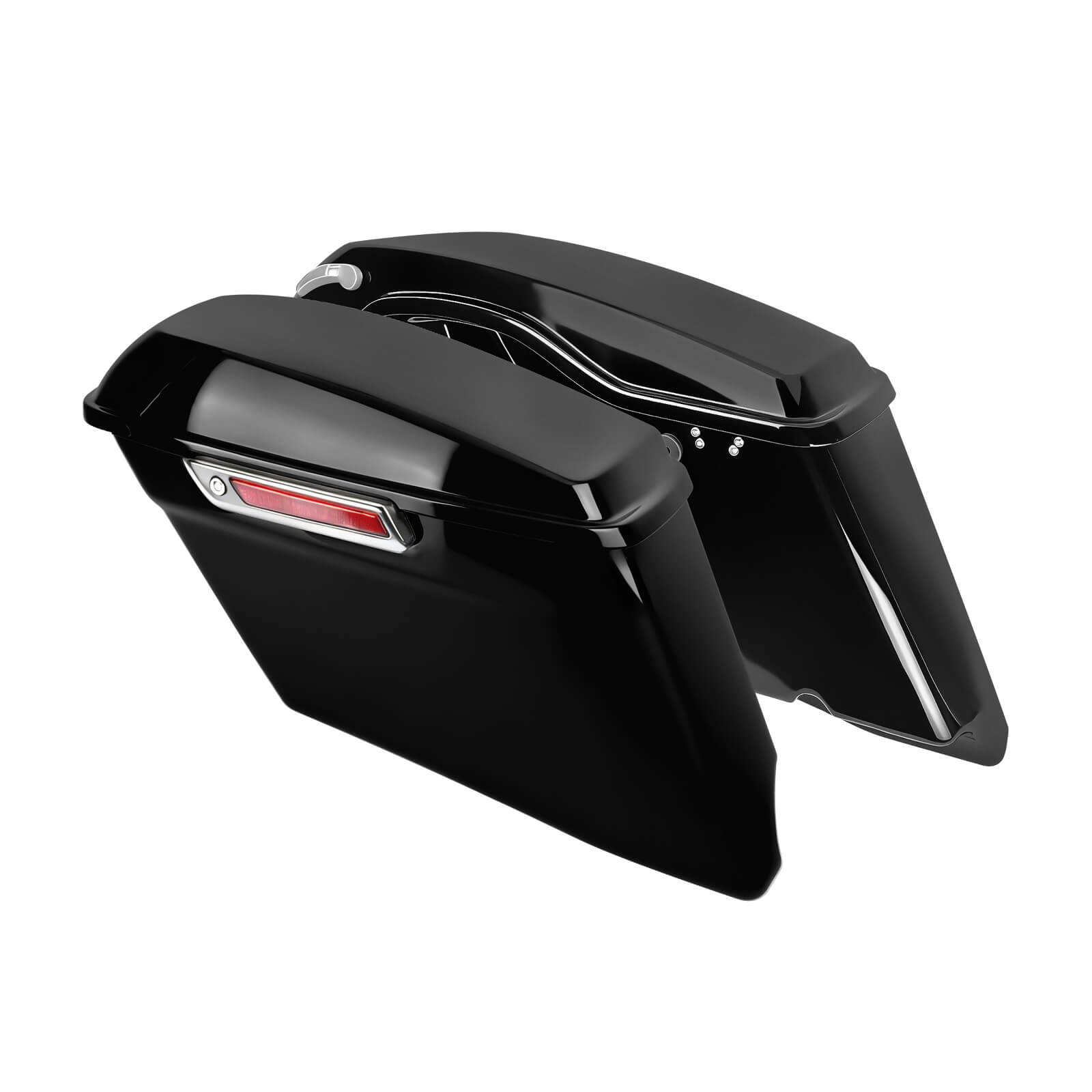 LU000702 MACTIONS 4" Extended Hard Saddlebags for Harley Touring 2014