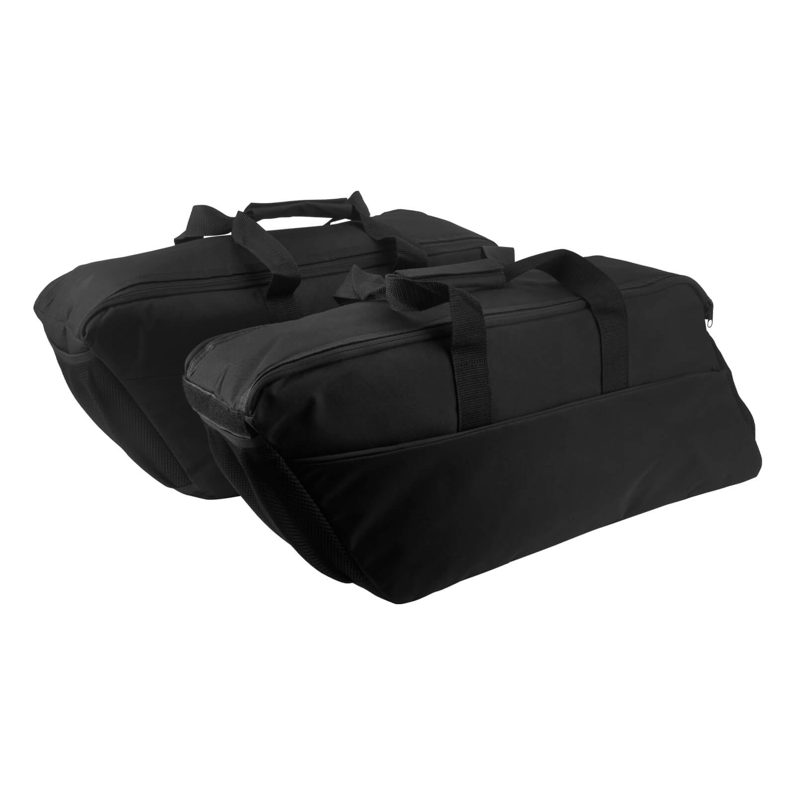 LU001701 mactions Form-Fitted Saddlebag Organizer Liners black for harley touring