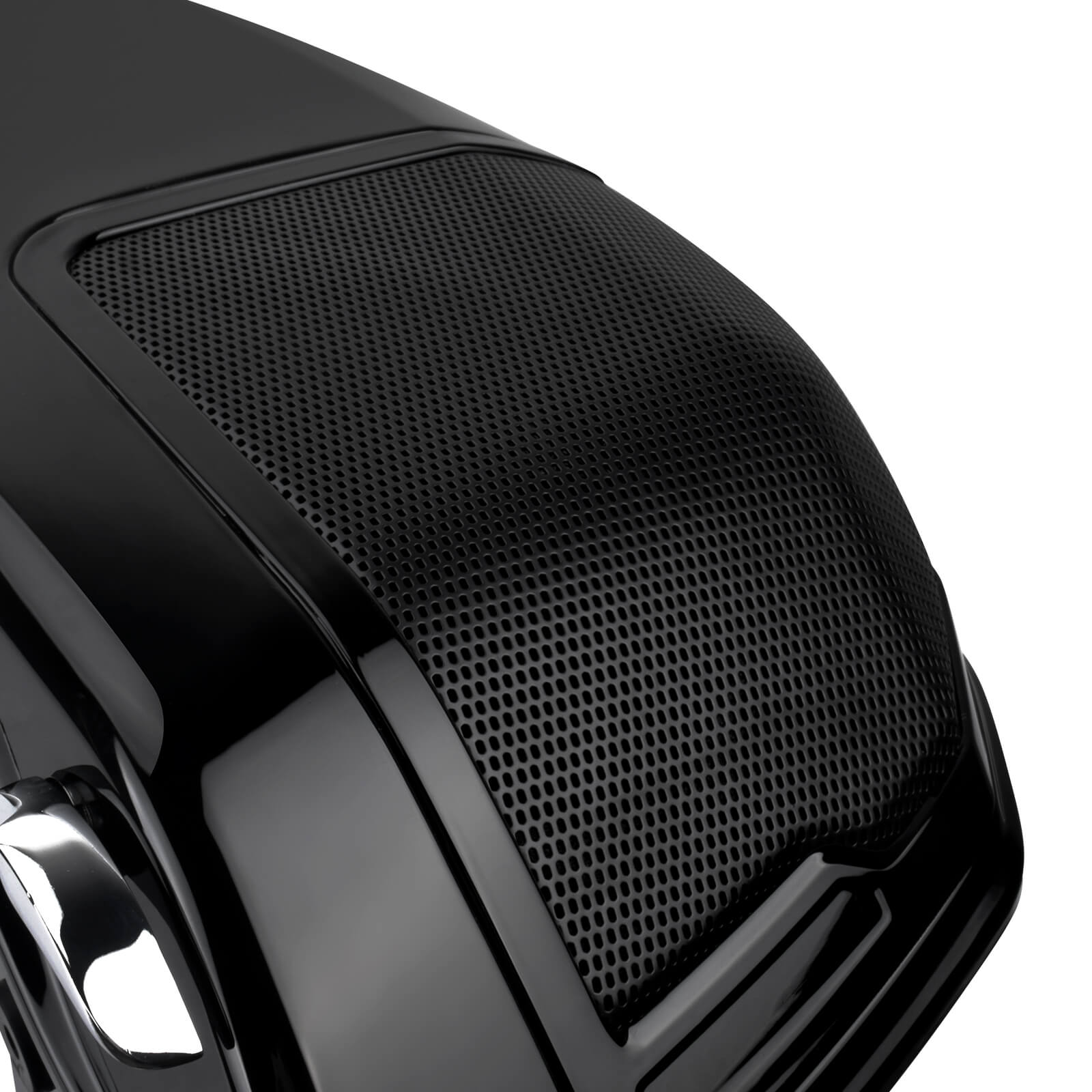 LU002102 mactions Vivid Black Hard Saddlebags Luggage for Harley street glide