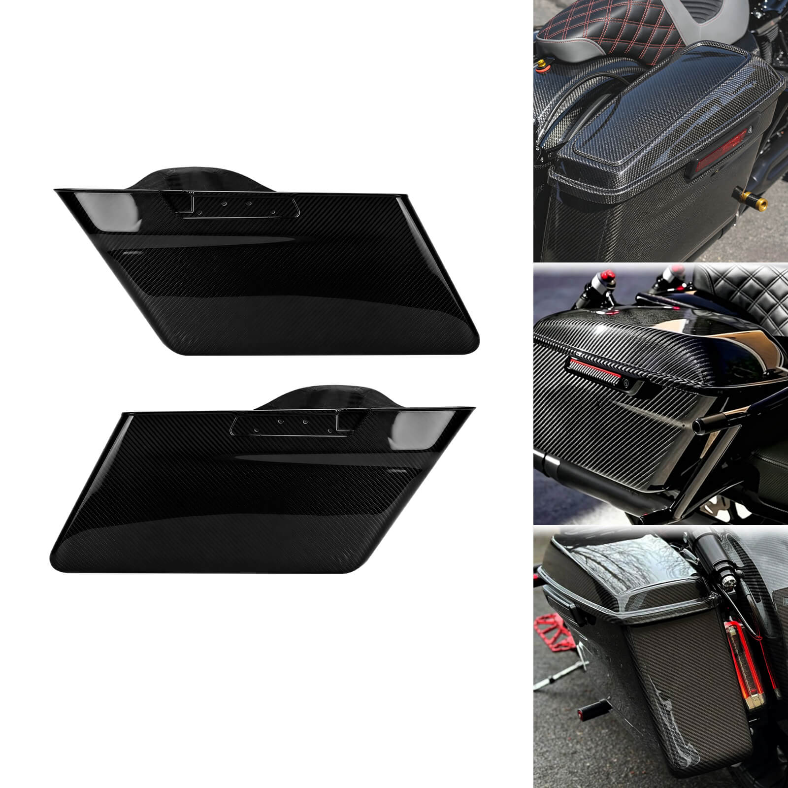 LU002901 mactions carbon fiber saddlebag bottoms touring 2014 black effect 1