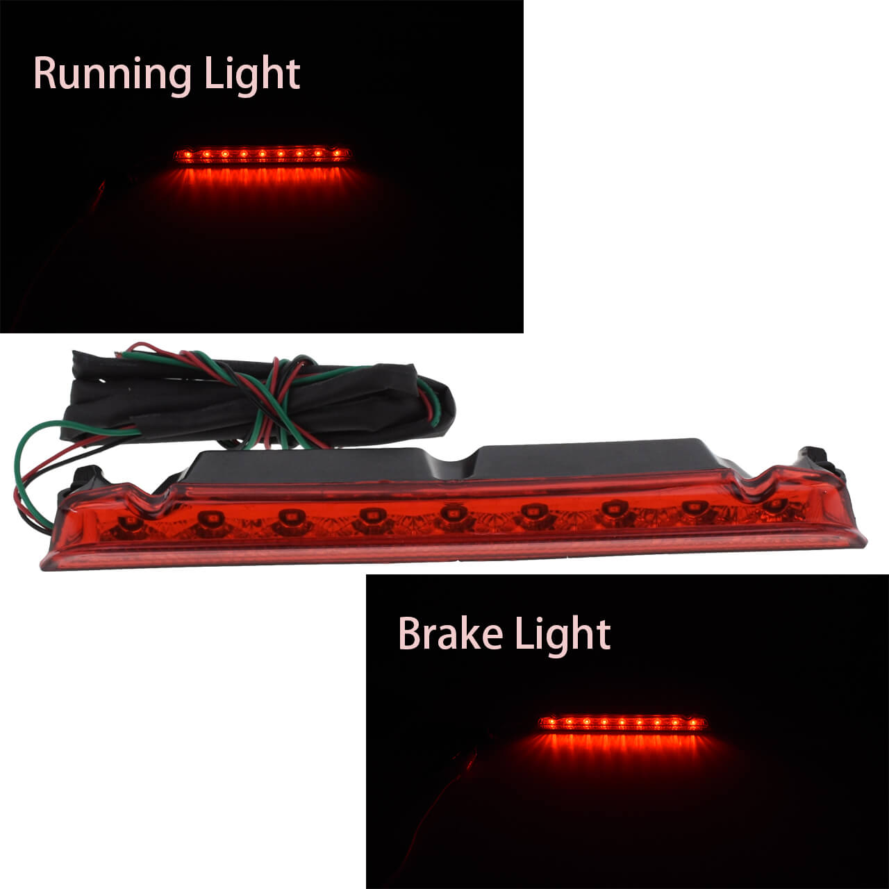 Luggage Rack LED Light for Harley effect