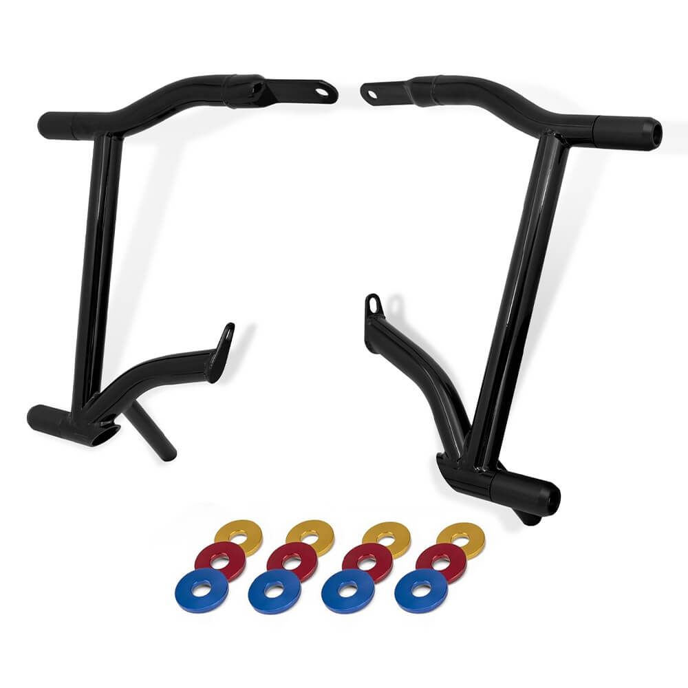 Saddle Bag Guard Crash Bars w/ Color Spacers For Harley Touring 2009-2024 | Mactions