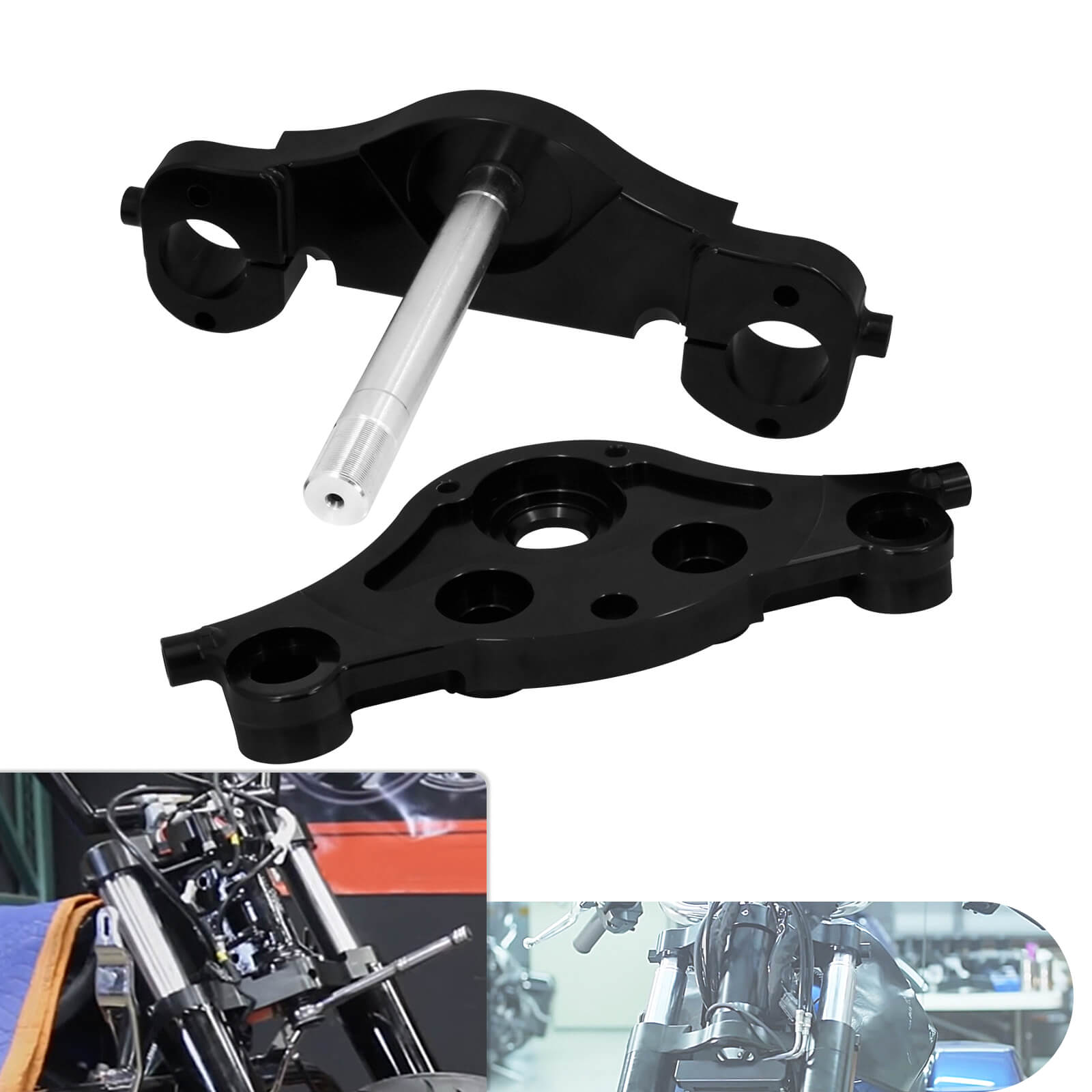 Raked Triple Trees Kits for Harley Touring 1997-2013 | Mactions – MACTIONS