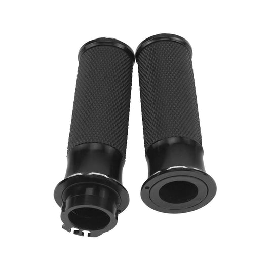 1" Motorcycle Handlebar CNC Cut Hand Grips Fit for Harley Sportster Touring