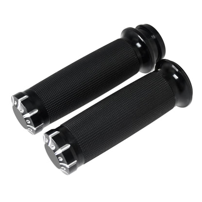 Mactions black 25mm handlebar grips for harley motorcycle touring GP004801