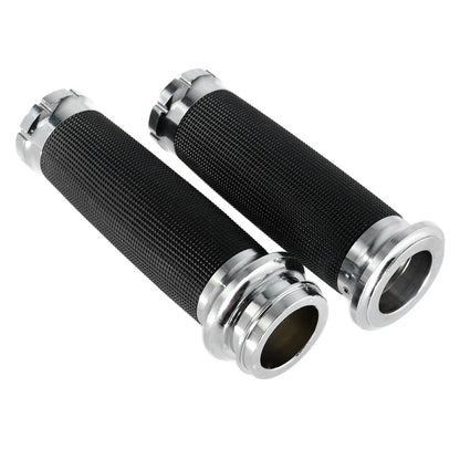 Mactions chrome electronic handlebar grips for harley motorcycle GP004802