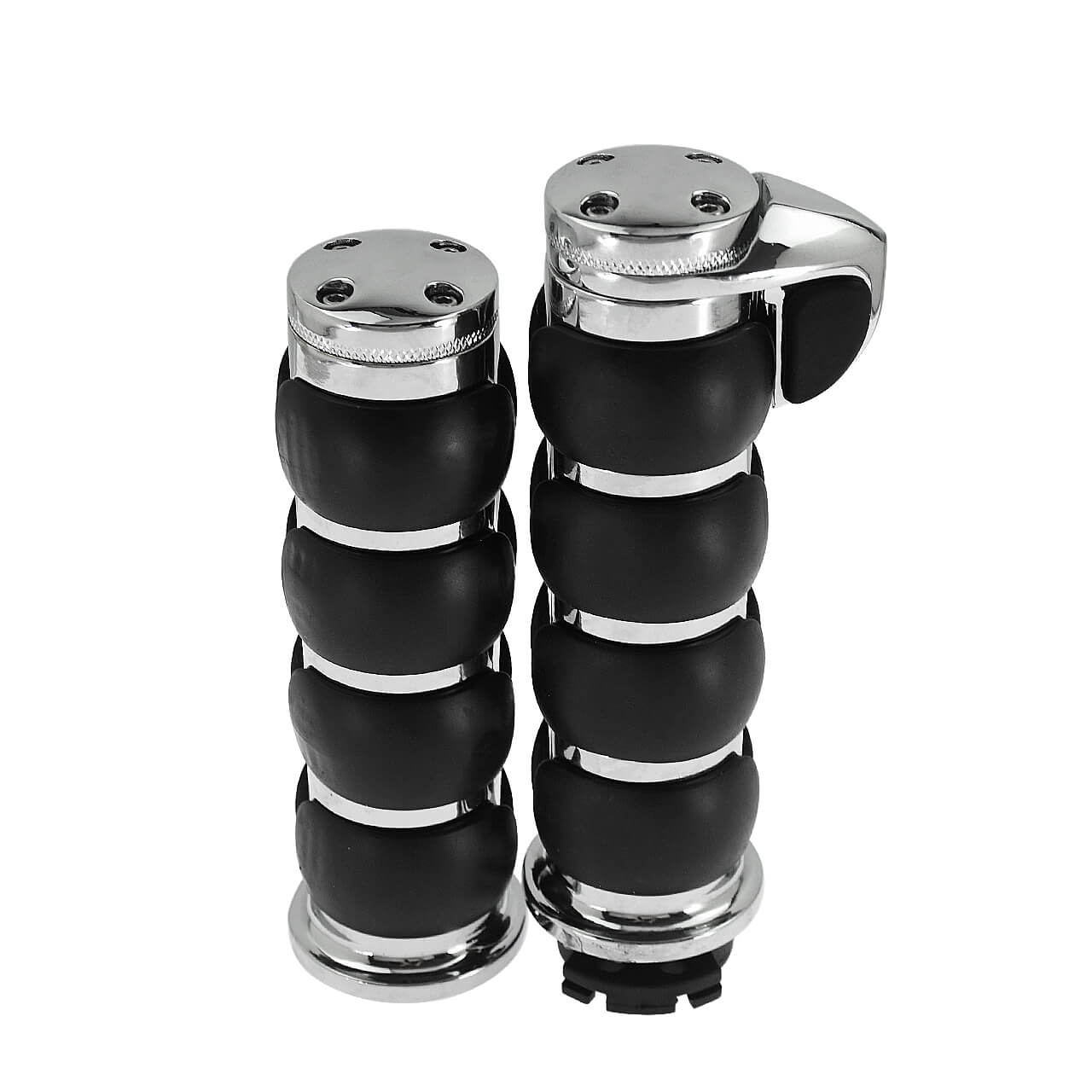 Mactions chrome motorcycle handlebar grips for harley MP0580-C