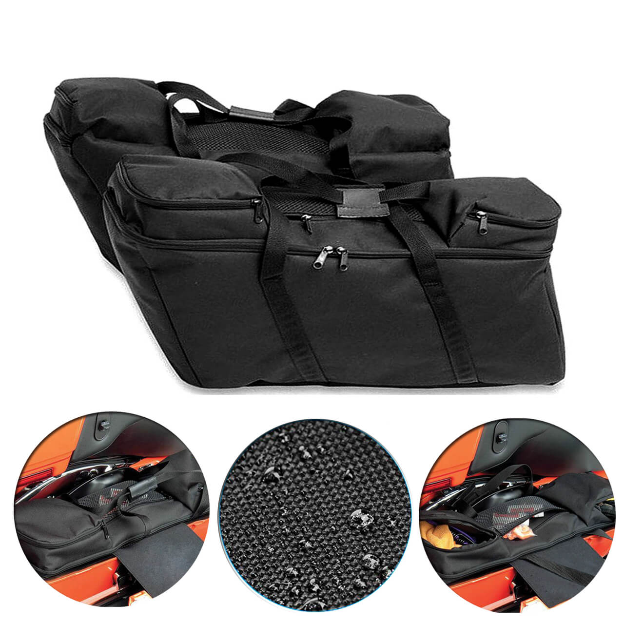 Mactions waterproof saddlebag liners for Harley Touring CB006101
