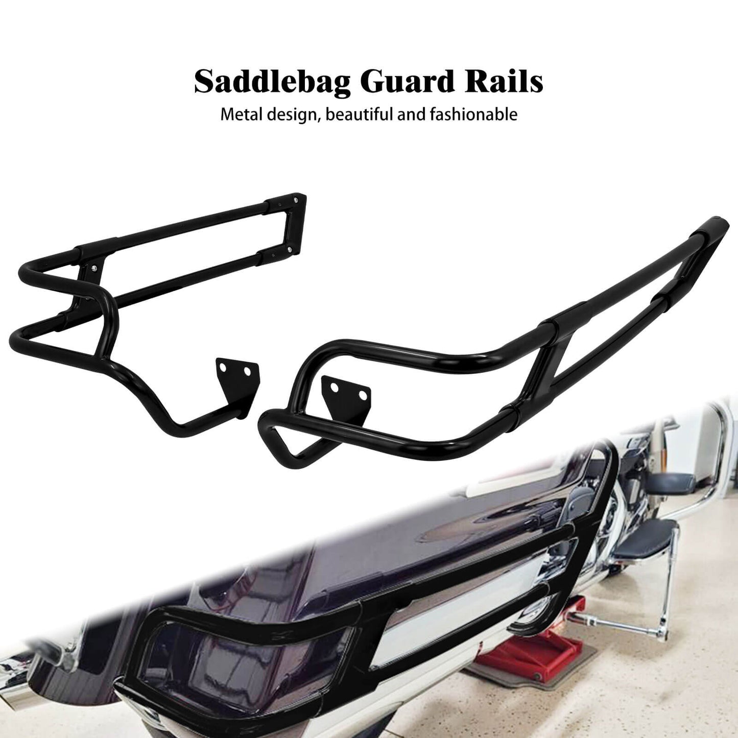 Mactions harley-davidson saddlebag guard rails TH029601