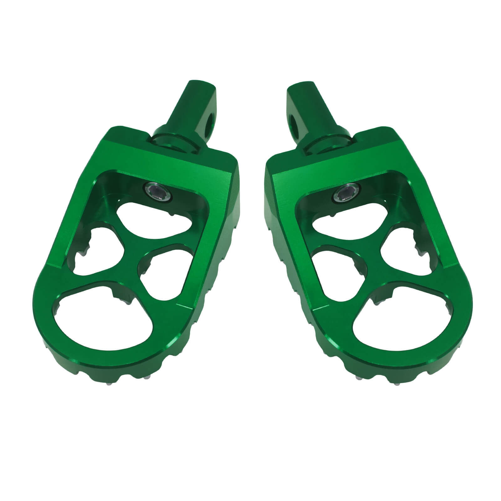 PE010609 mactions mx footboards foot pegs pedals softail road glide 1985 green front