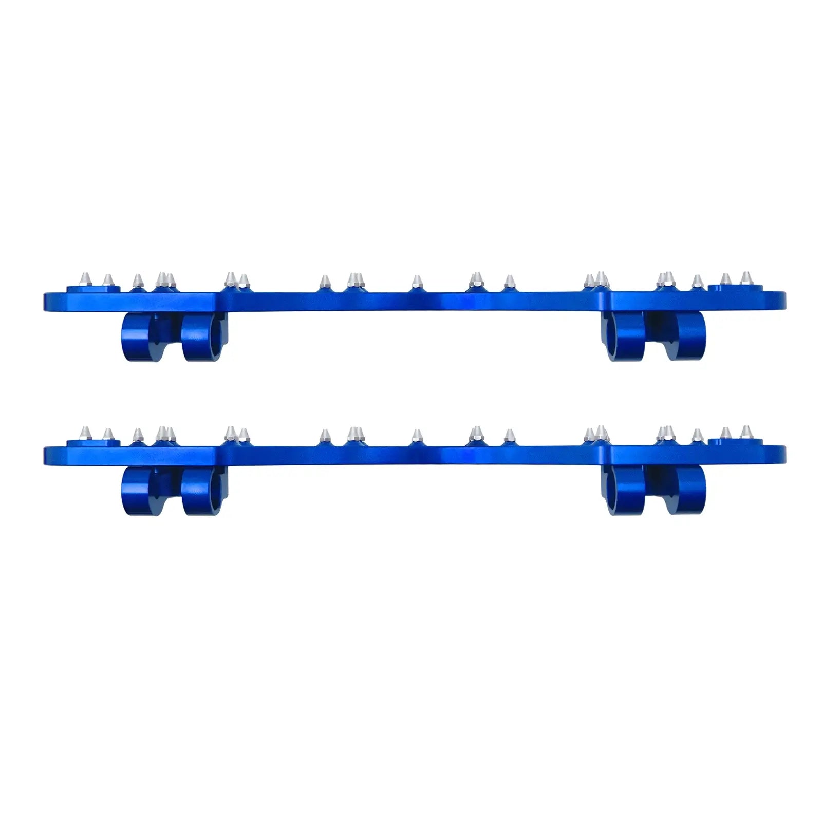 PE011305 Blue CNC Wide Offroad Rider Floorboards for Harley touring
