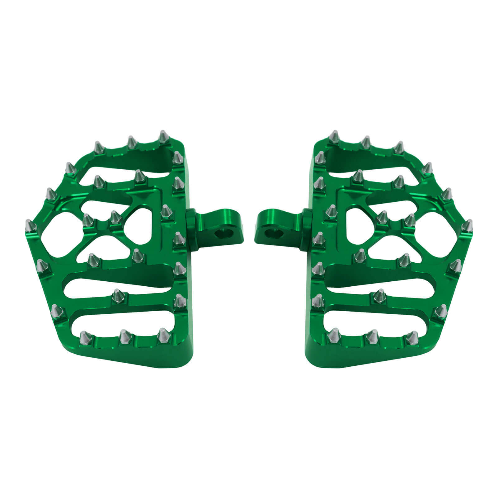 PE011807 mactions mx style wide foot pegs floorboard touring softail 1985 green front