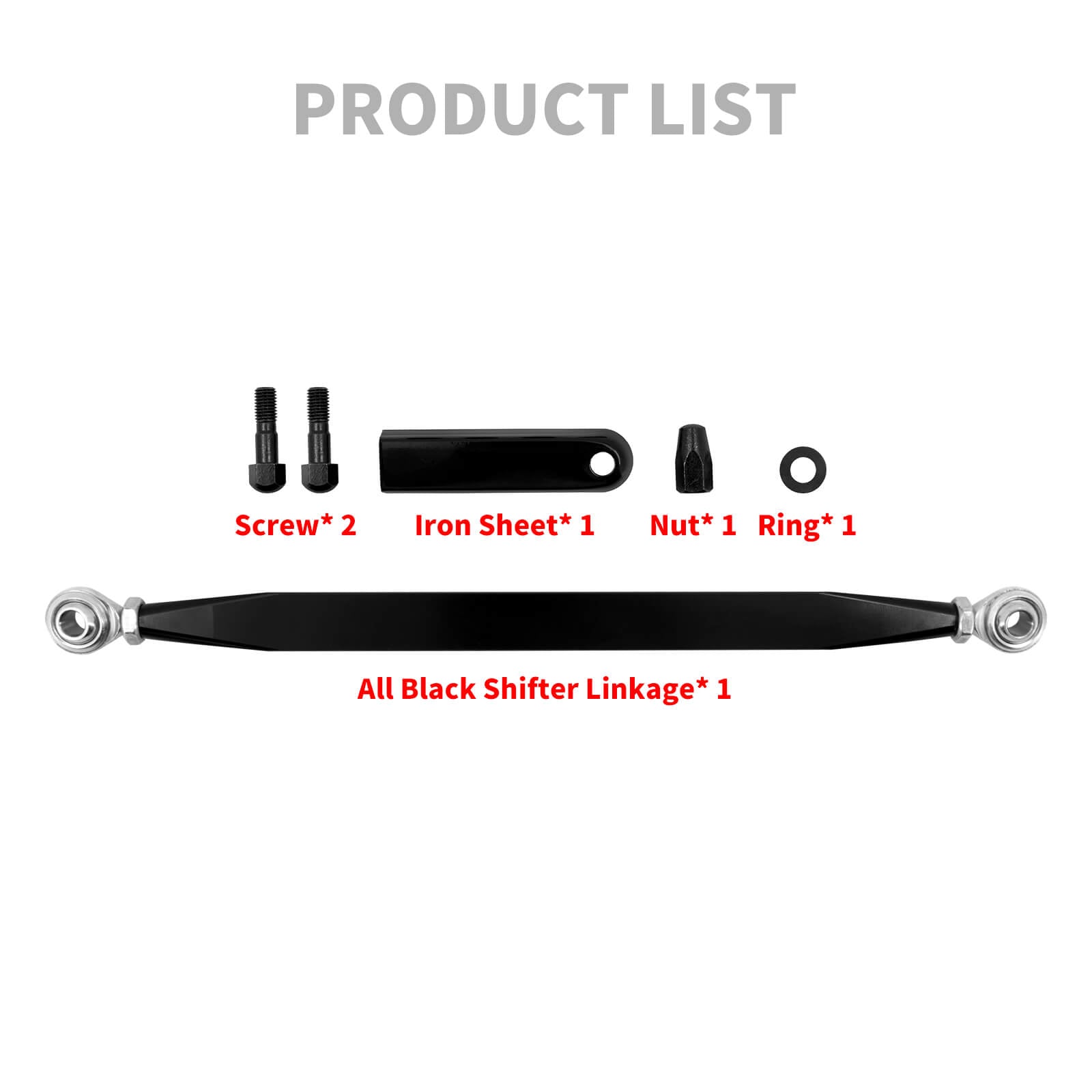 Gear Shift Linkage Shifter Lever Rod Black For Harley Touring Softail 1986-2025 | Mactions