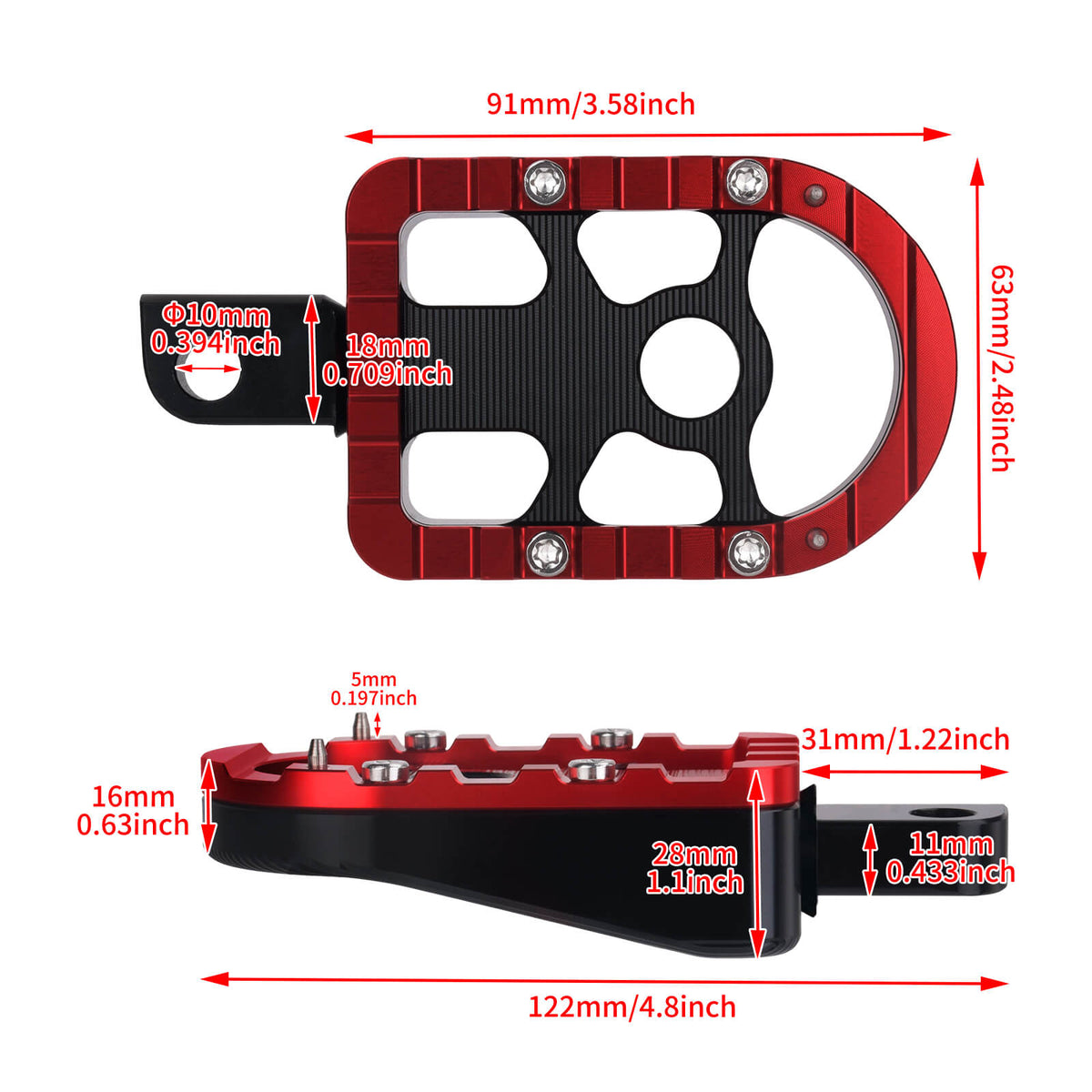 Front Rear Floorboards Brake Shifter Pegs Linkage Kit for Harley Touring ’08-’13丨Mactions