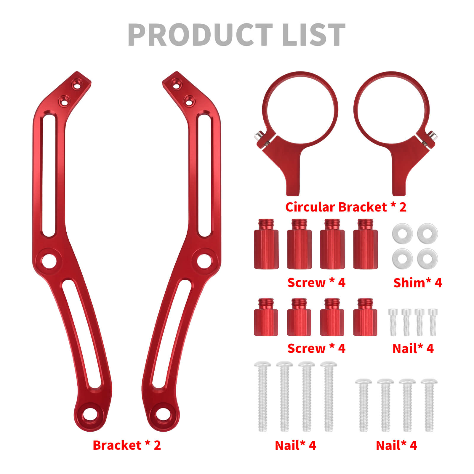 SU000302 mactions Rear Remote Reservoir Shocks Mounting Bracket for Harley - product list