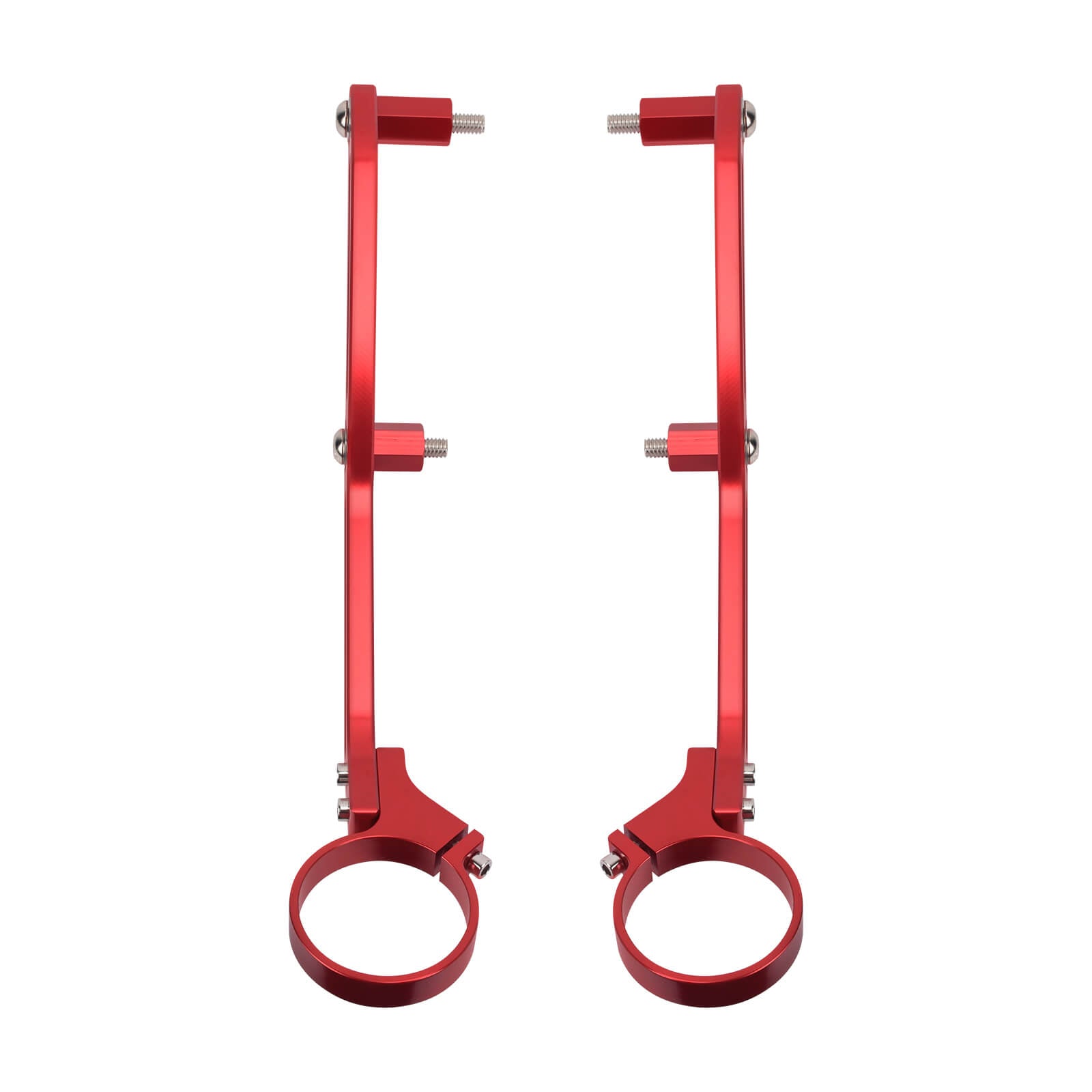 SU000302 mactions Rear Remote Reservoir Shocks Mounting Bracket for Harley touring road glide - red