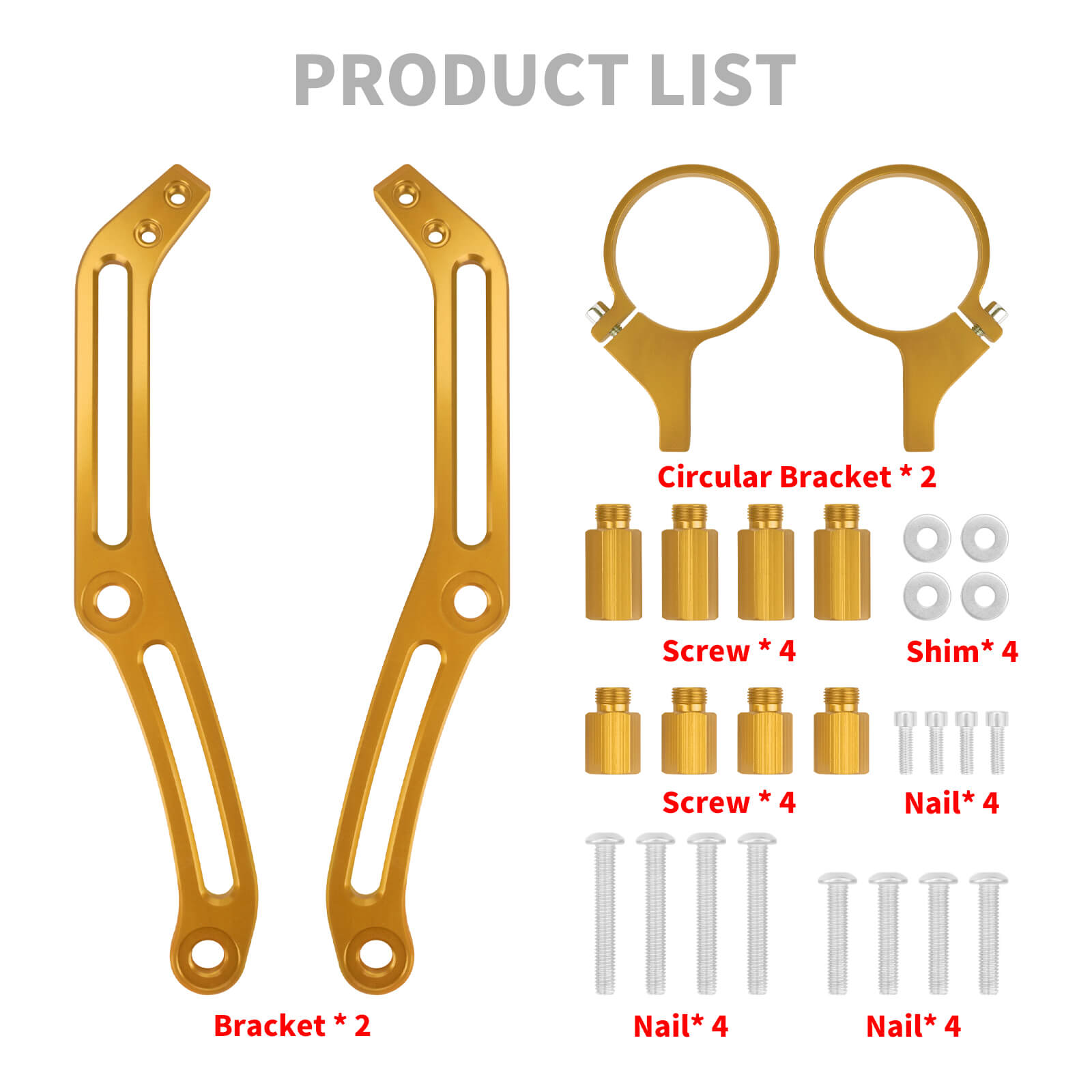 SU000303 mactions CNC Aluminum Reservoir Shock Mount Clamp for Harley Touring road glide - size