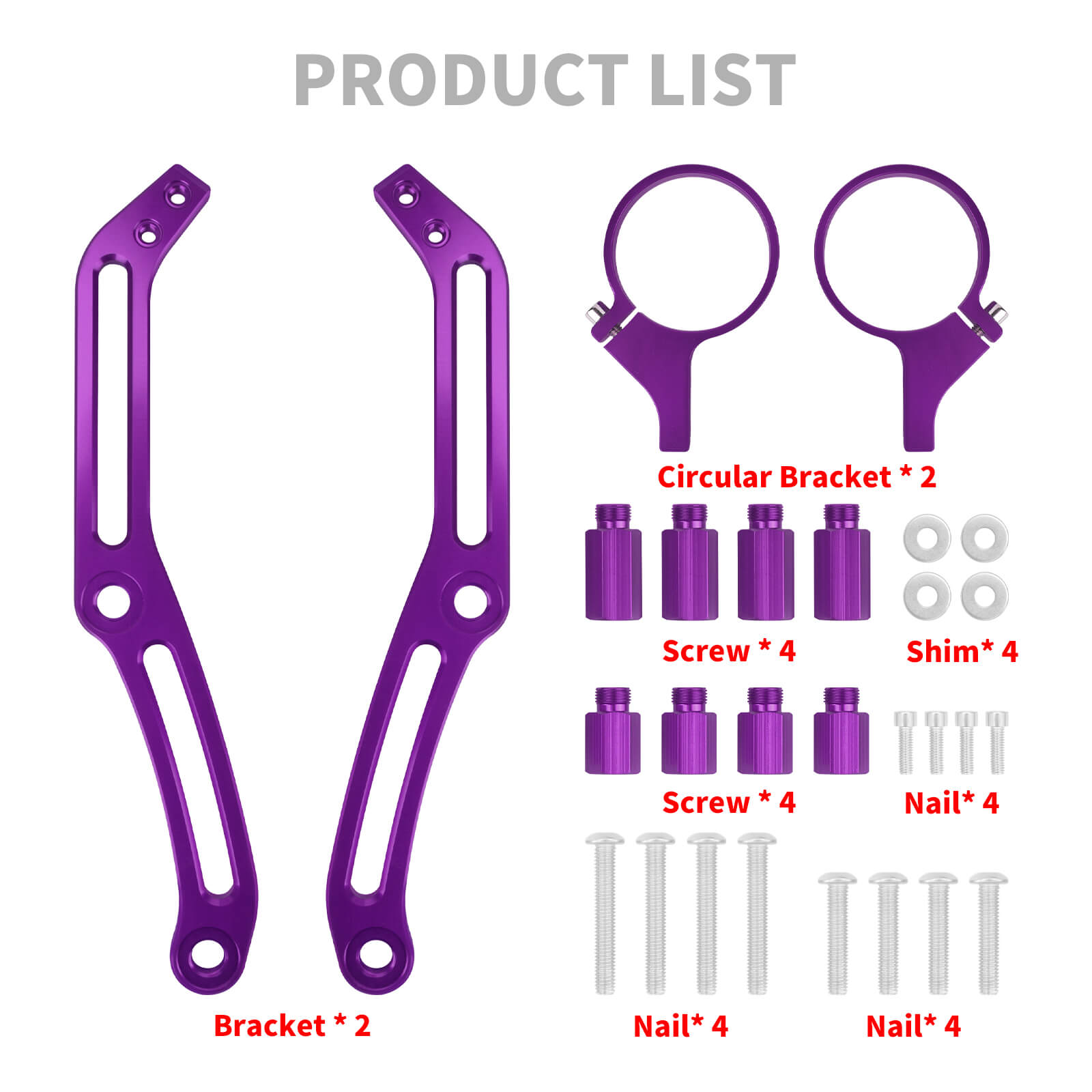 SU000304 mactions CNC Aluminum Reservoir Shock Mount Clamp for Harley touring - product list