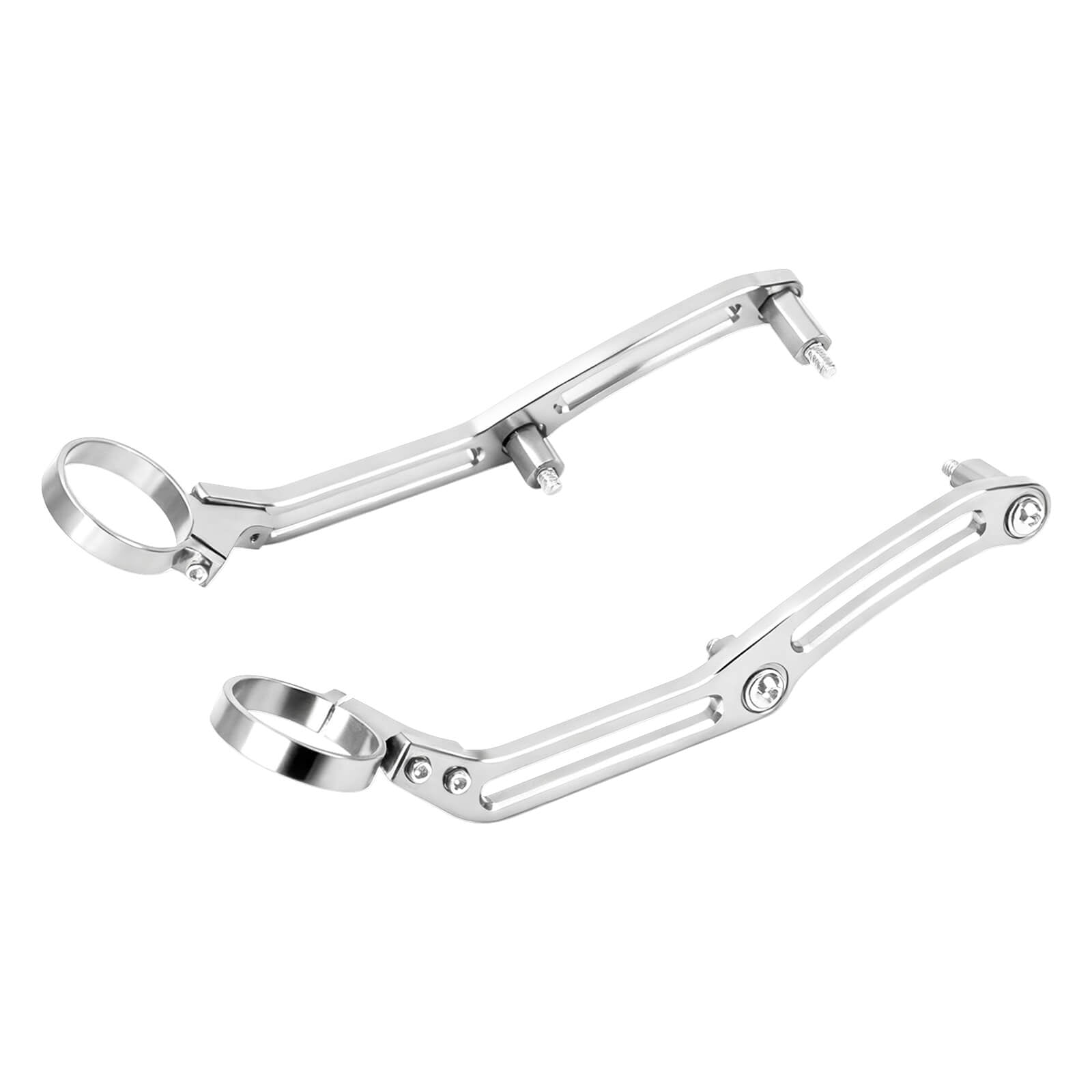 SU000305 mactions Chrome Reservoir Shock Mount Clamp for Harley