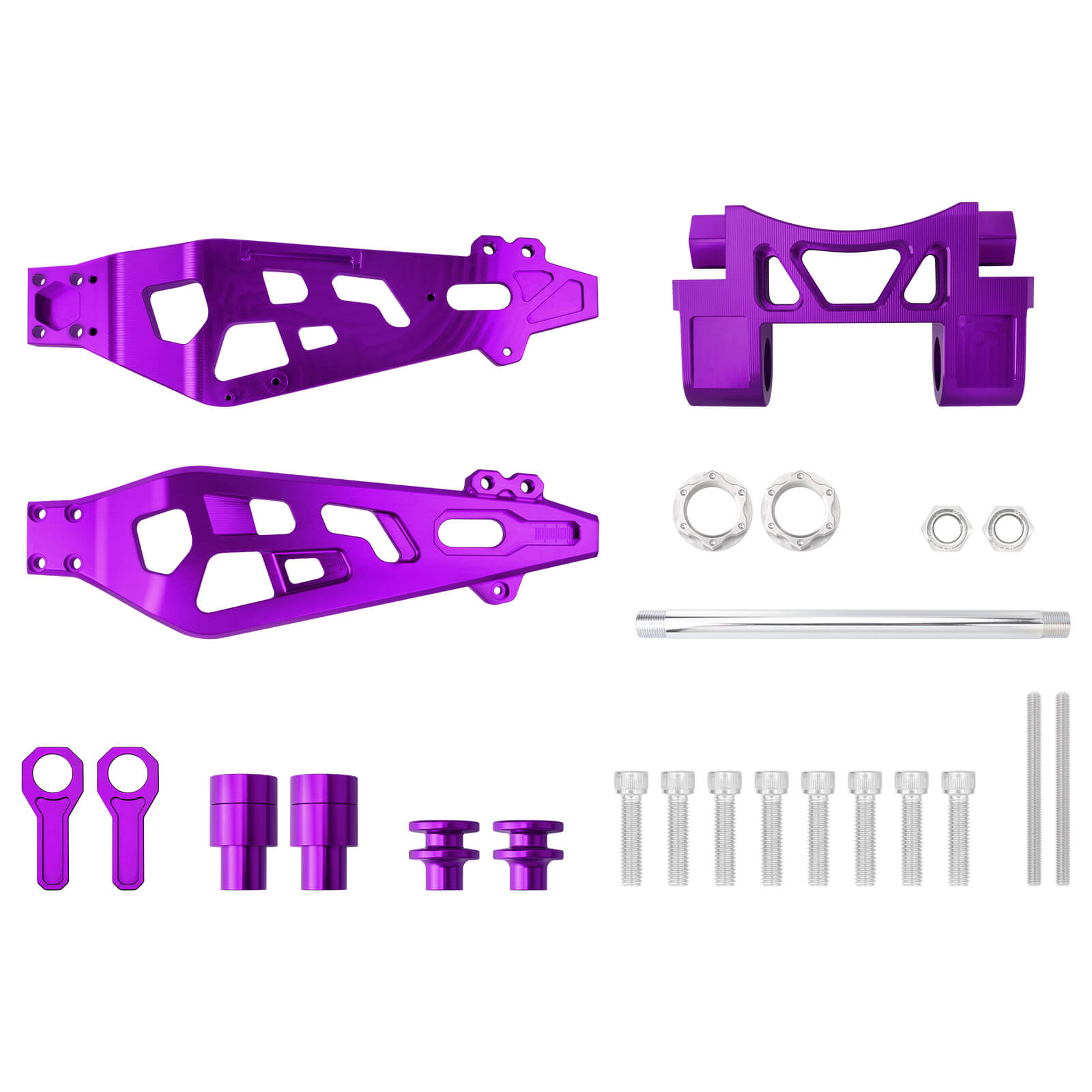 SU000404 mactions Performance CNC Aluminum Rear Swingarm For Harley road glide 2024 - purple