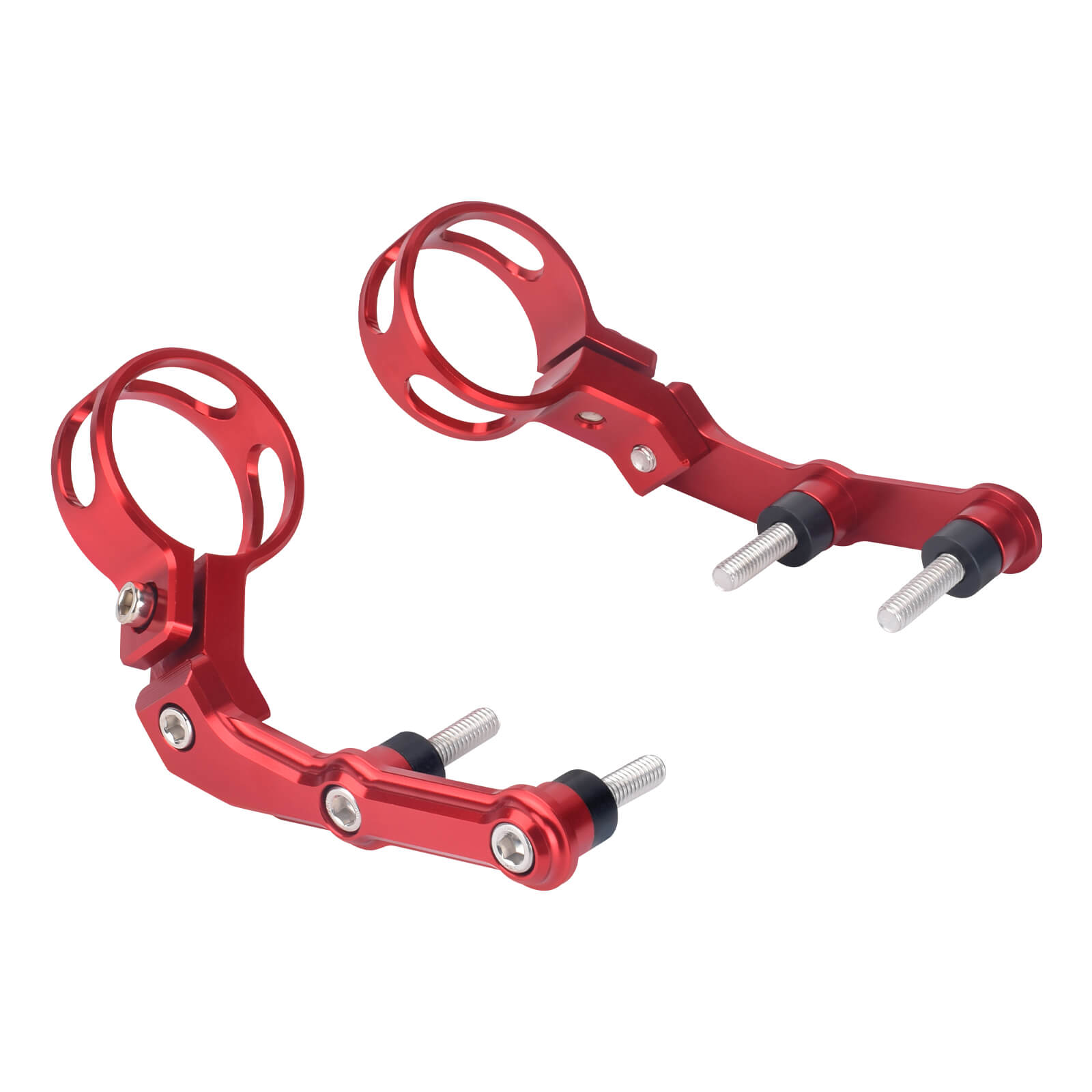 SU000603 mactions CNC Billet Aluminum Remote Reservoir Mounting Bracket Kit for Harley