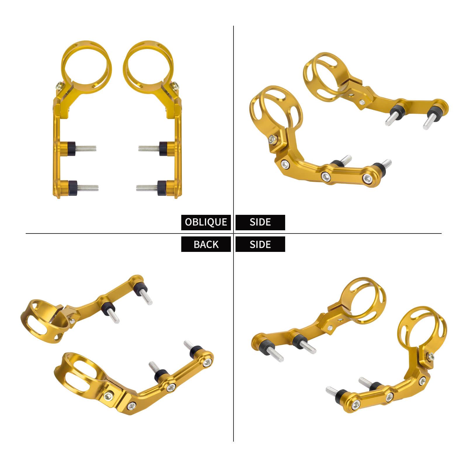 SU000604 mactions CNC Billet Aluminum Remote Reservoir Mounting Bracket for harley touring