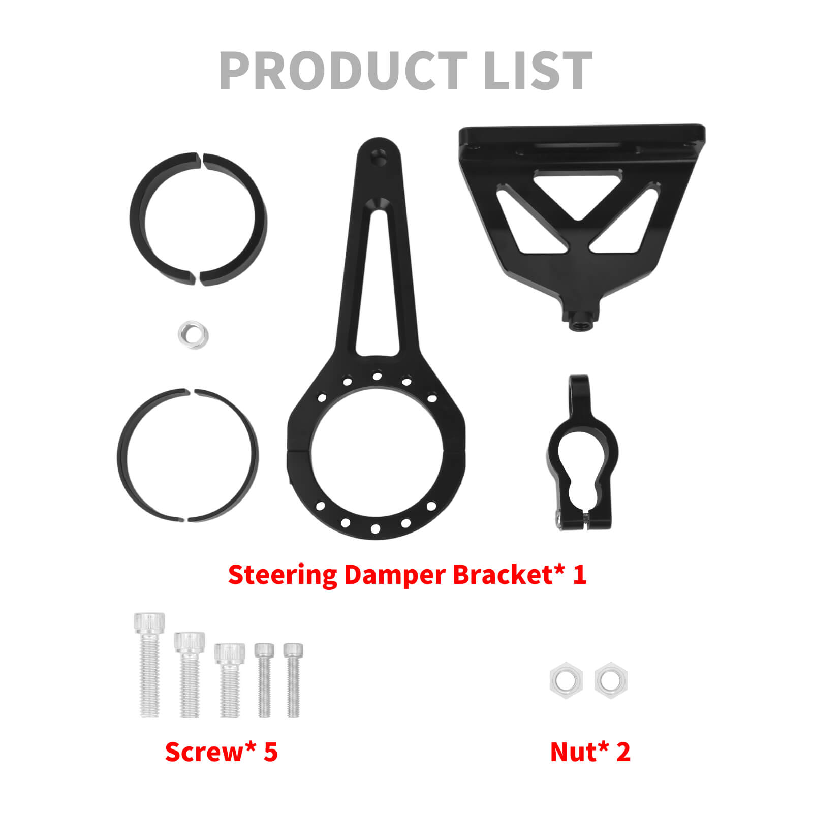 SU000701 Mactions Steering Stabilizer Bracket for Harley Road Glide Product List