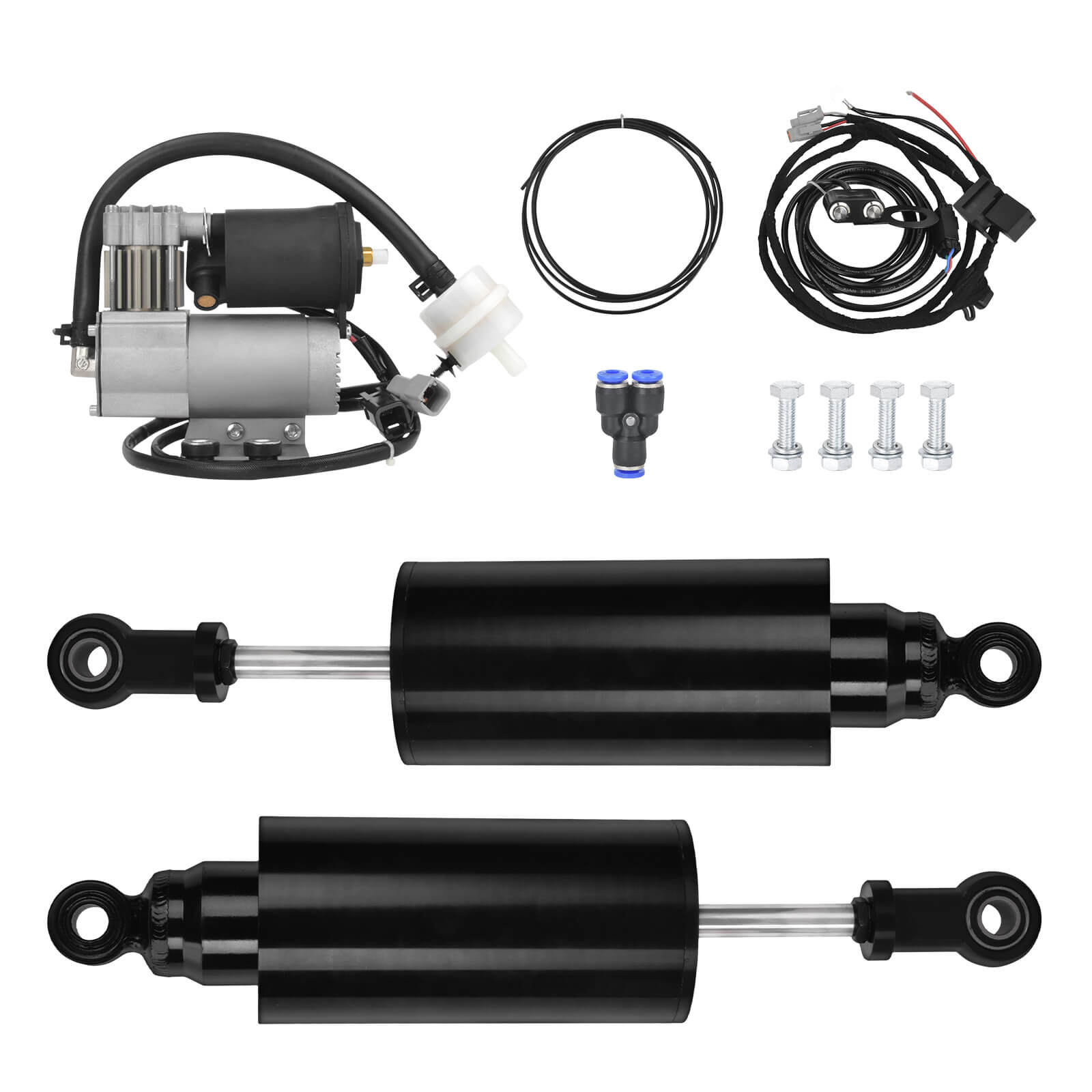 SU000901 Mactions Air Suspension Kit w/ Compressor for Harley V-Rod 2007-2017