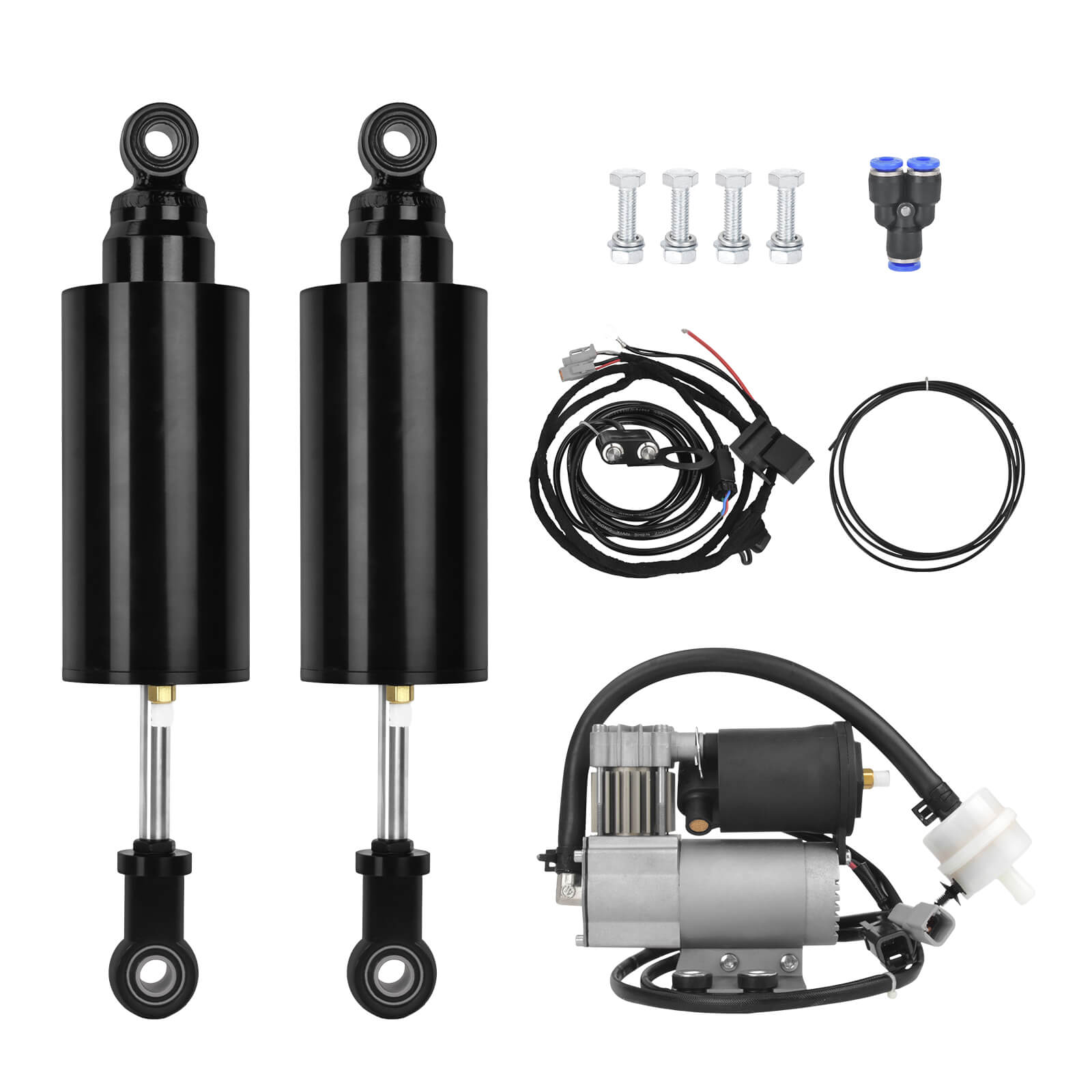 SU000901 Mactions Air Suspension Kit w/ Compressor for Harley V-Rod 2007-2017