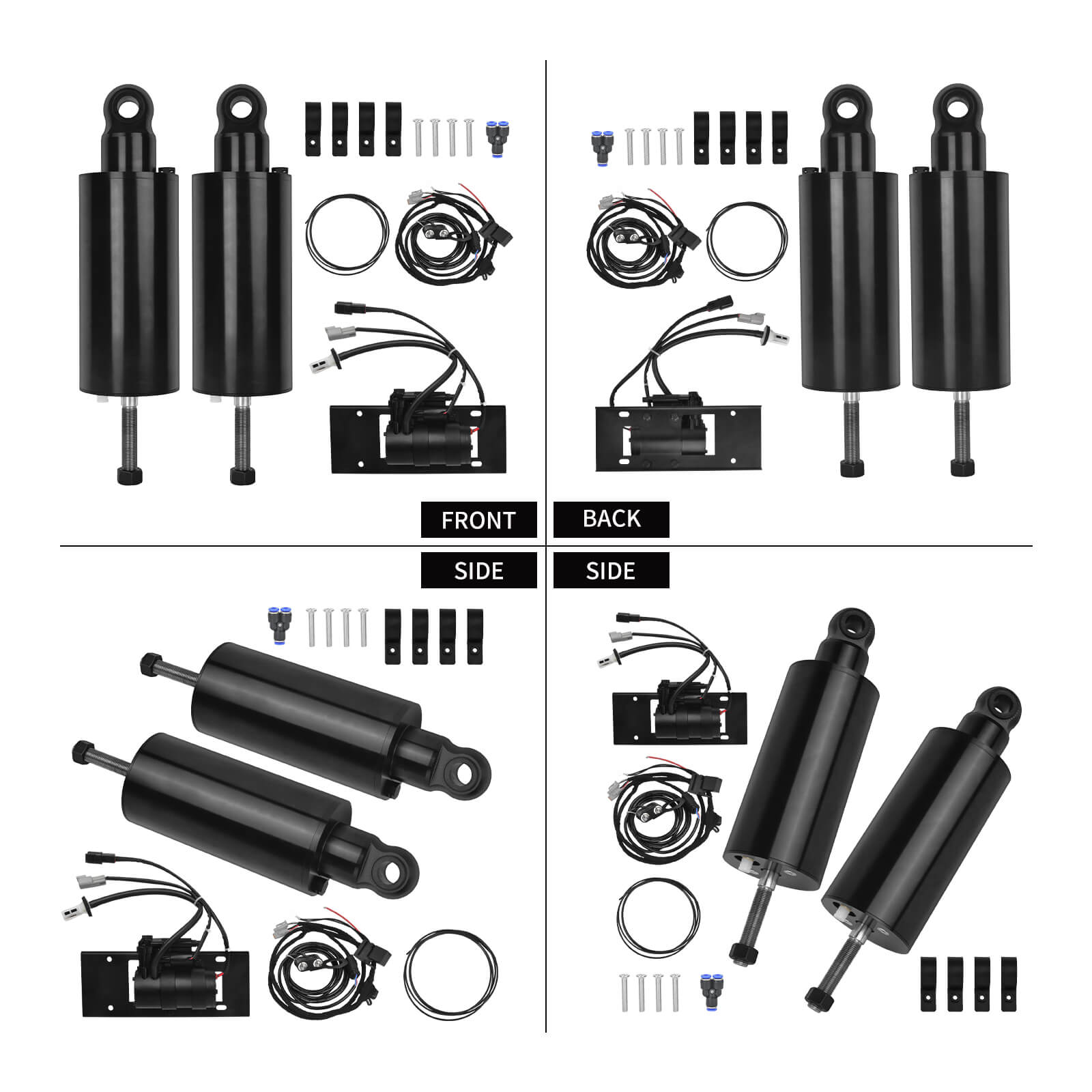 SU000903 mactions Complete Heavy Duty Air Ride Suspension Kit For Harley Softail 2017