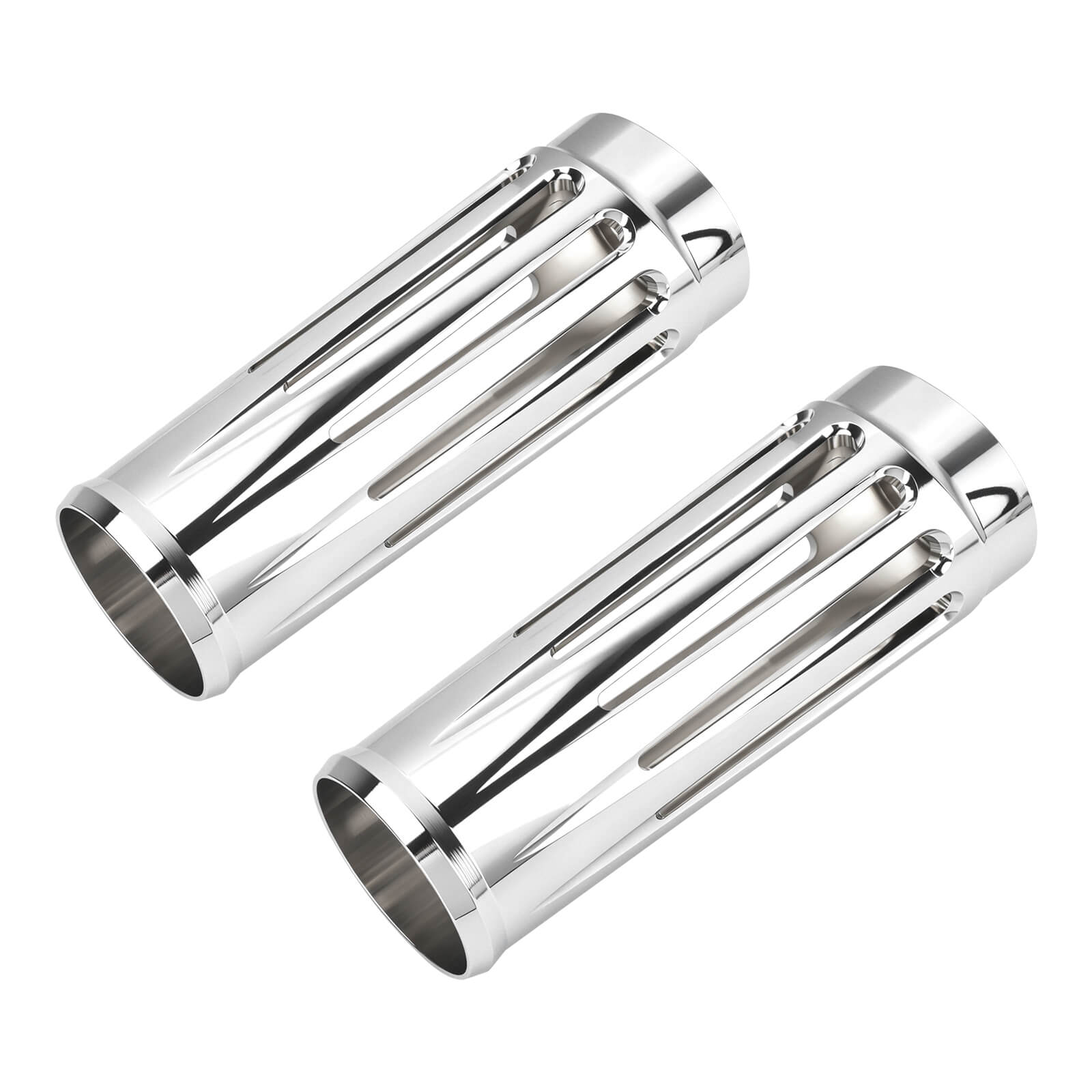SU001002 Mactions Front Fork Slider Covers For Harley Touring Trike '80-'23