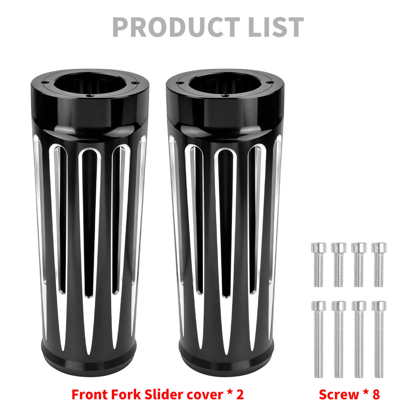 SU0010 Mactions Front Fork Slider Covers For Harley Touring Trike '80-'23 Product List