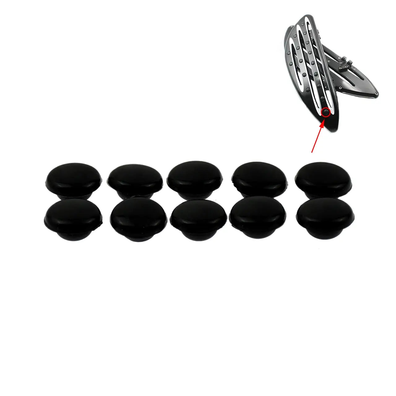 TH014901 mactions Rubber insert holes For Rider Footboards