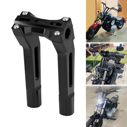 Motorcycle 10” Tall Handlebar Riser for Harley 1 inch Handlebar Dyna Softail | Mactions