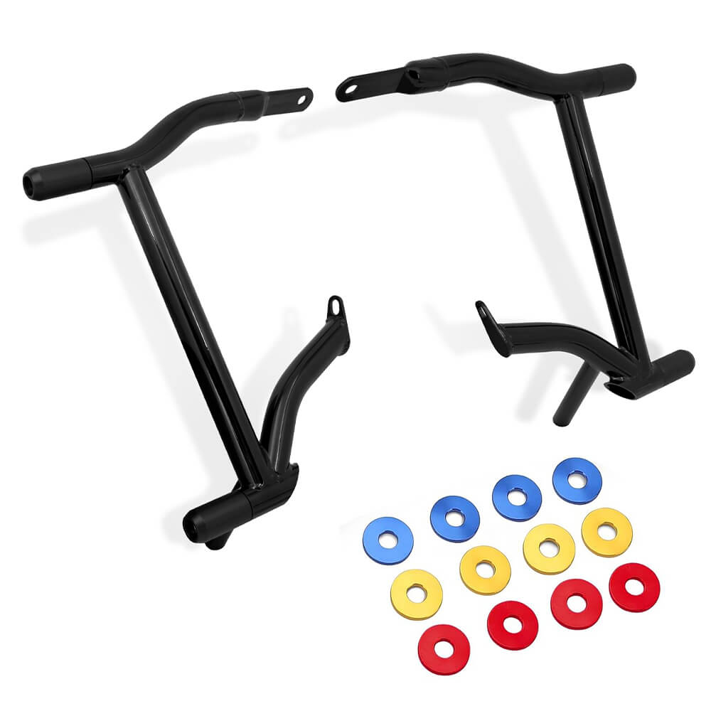 Saddle Bag Guard Crash Bars w/ Color Spacers For Harley Touring 2009-2024 | Mactions