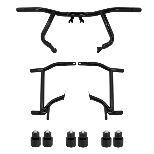 Motorcycle Saddlebag Guards + Engine Crash Bars For Harley Touring 2014-2024 | Mactions